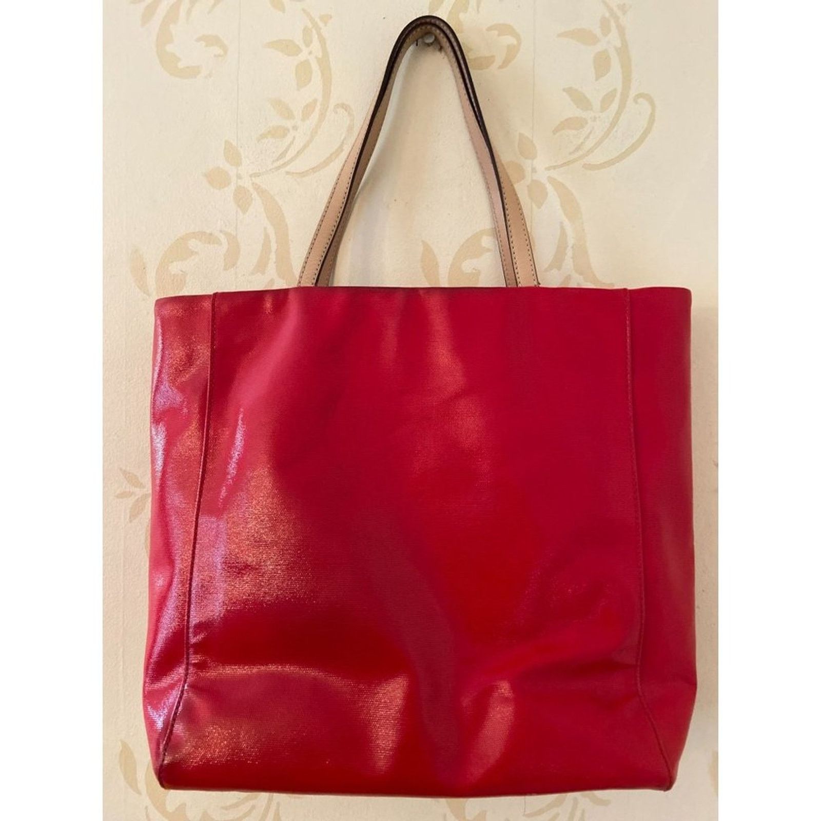 Kate Spade Ladies Kate Spade Red Patent Leather Tote Handbag Size ONE SIZE - 4 Thumbnail