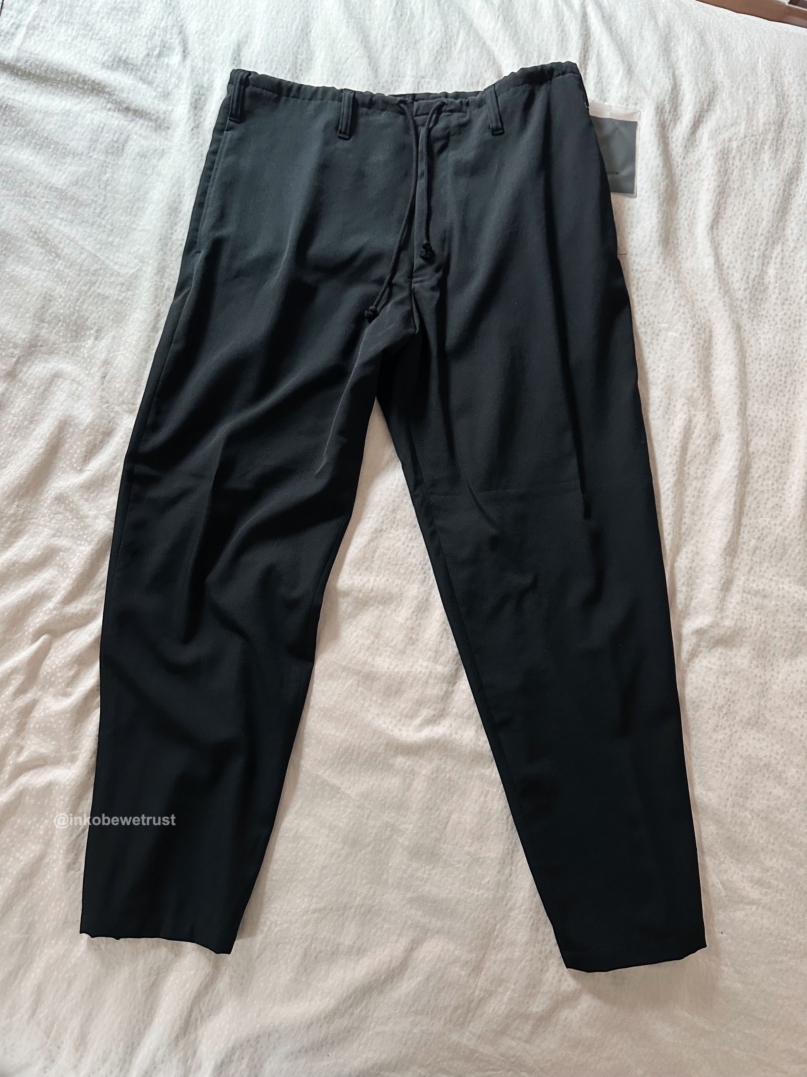 Yohji Yamamoto 18SS Pour Homme Gabardine Draw String Pants 1 Size US 32 / EU 48 - 2 Thumbnail