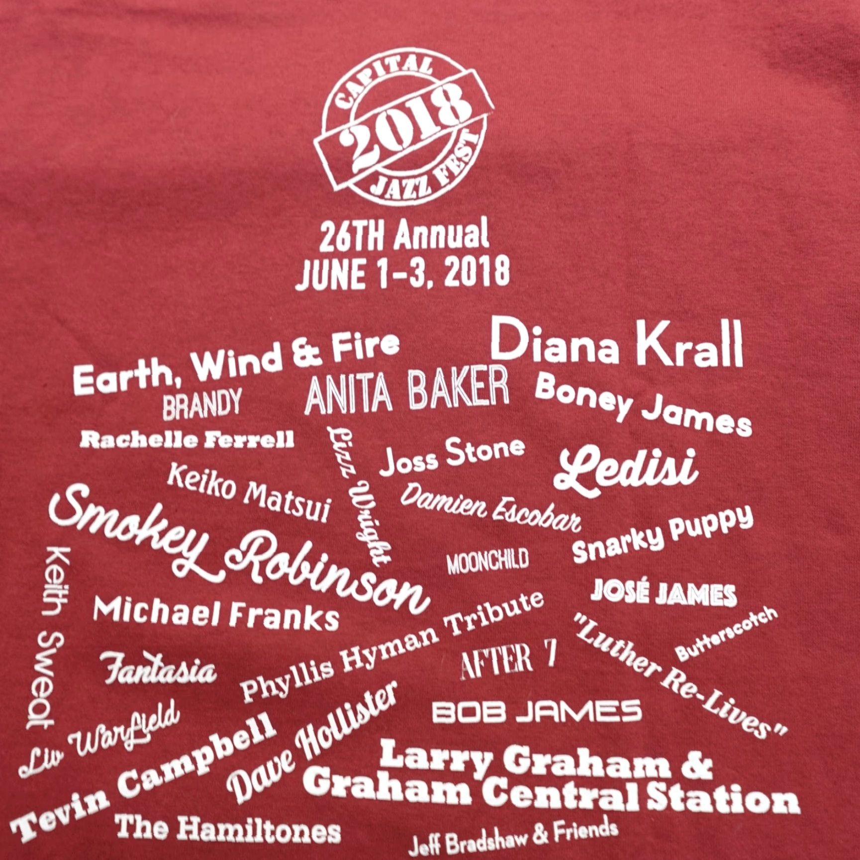 Doublet **Jazz Festival Red T-Shirt Medium Double-Sided** User: Vintage Capital Jazz Festival Red T-Shirt Medium Double-Sided Size US M / EU 48-50 / 2 - 7 Thumbnail