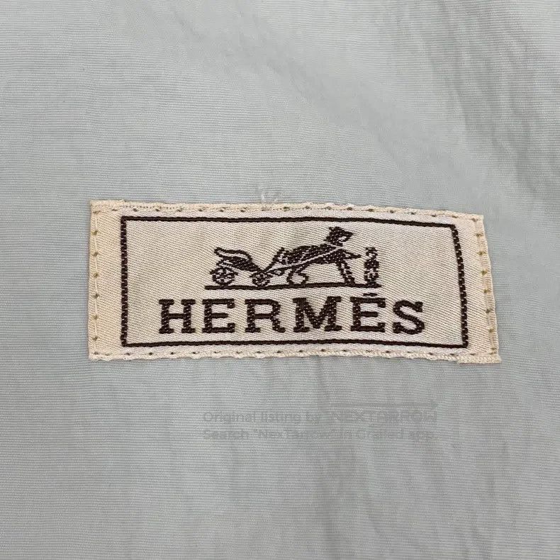 Hermes Hermes Teal Cotton Hooded Drawstring Long Sleeve Jacket Wi Size US L / EU 52-54 / 3 - 5 Thumbnail