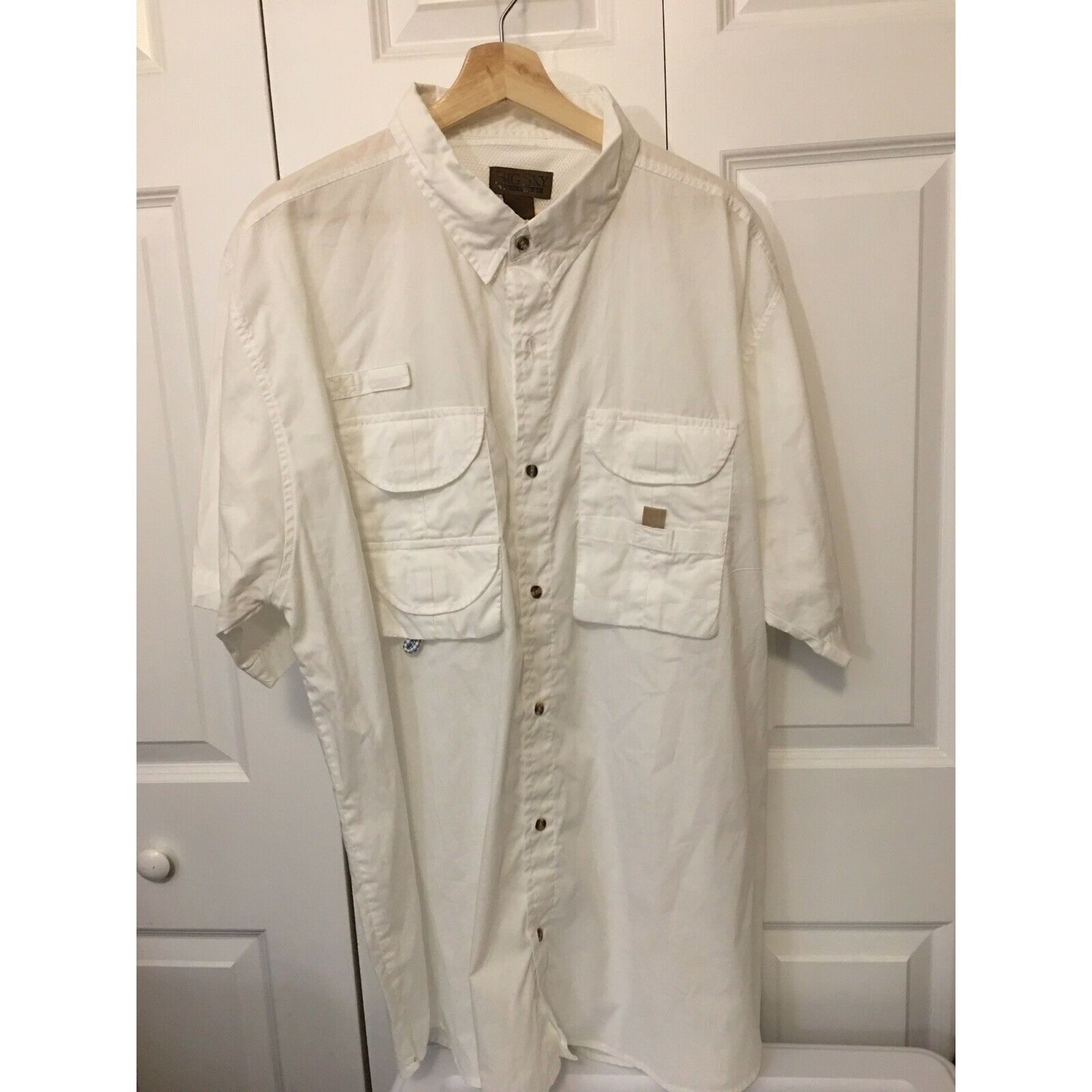 Big Sky Outfitters Big Sky Outfitters Men’s Sz XXL Vented White Short Sleeve Bu Size US XXL / EU 58 / 5 - 3 Thumbnail