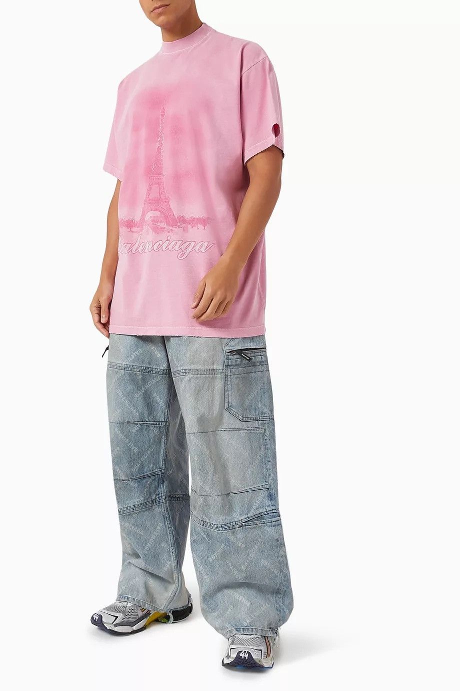 Balenciaga Monogram Japanese Denim Cargo Jeans Size US 32 / EU 48 - 5 Thumbnail