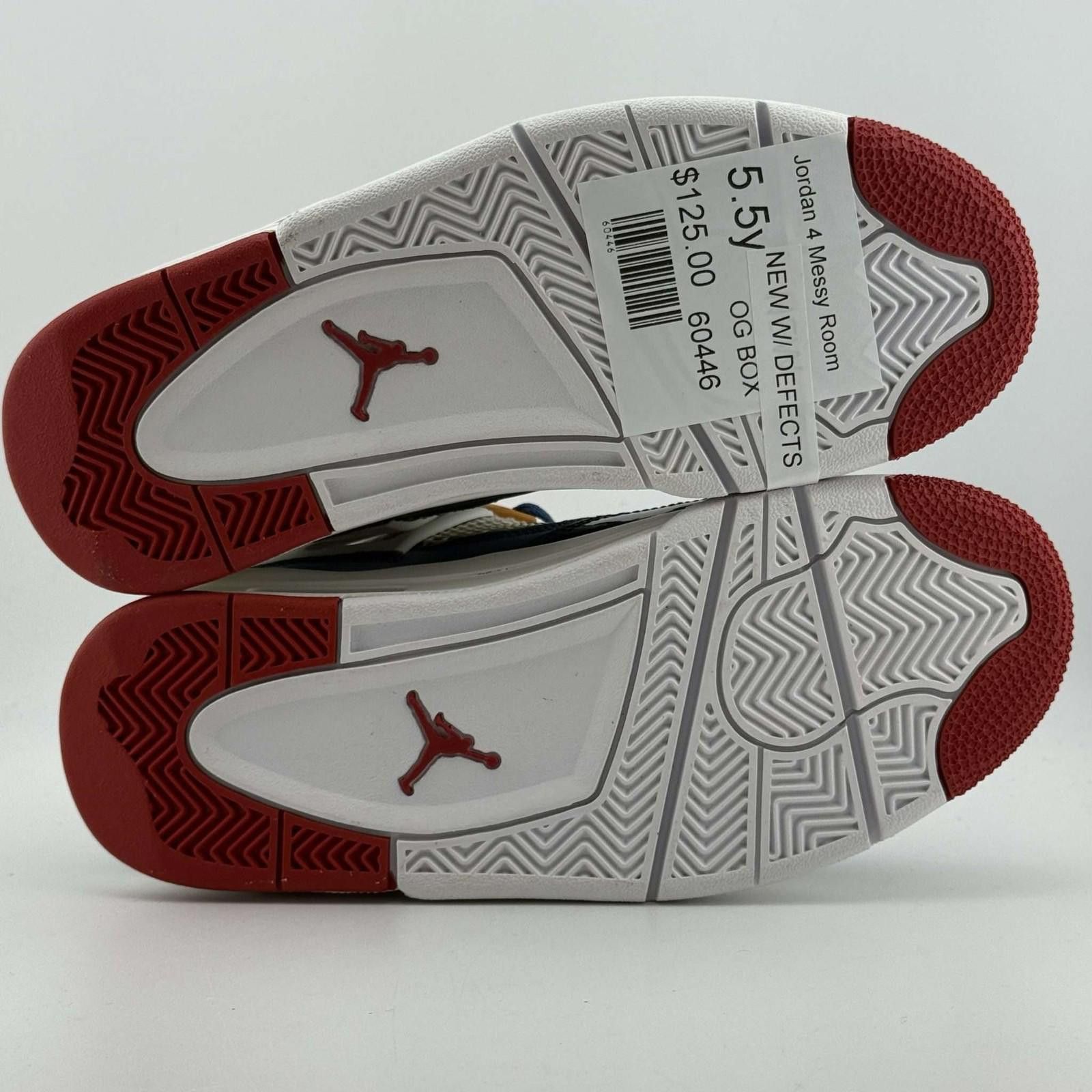 Jordan Brand Air Jordan 4 Retro GS French Blue White Gym Red 5.5Y Size US 5.5 / EU 38 - 6 Thumbnail