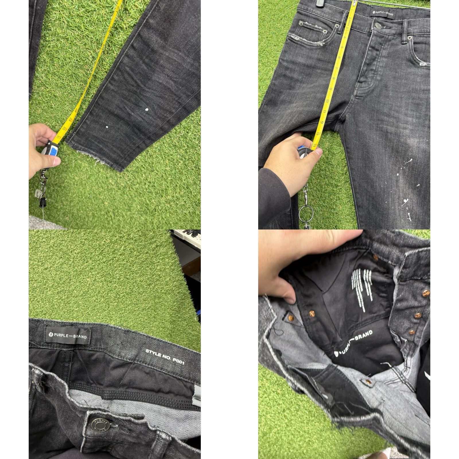J Brand Purple Brand Jeans Slim Fit 30 Black Denim Distressed 5-Pocket Men’s Regular Size 30 Distressed Vintage? No (but 90s/2000s vibes) - Mens Jeans Size US 30 / EU 46 - 8 Thumbnail
