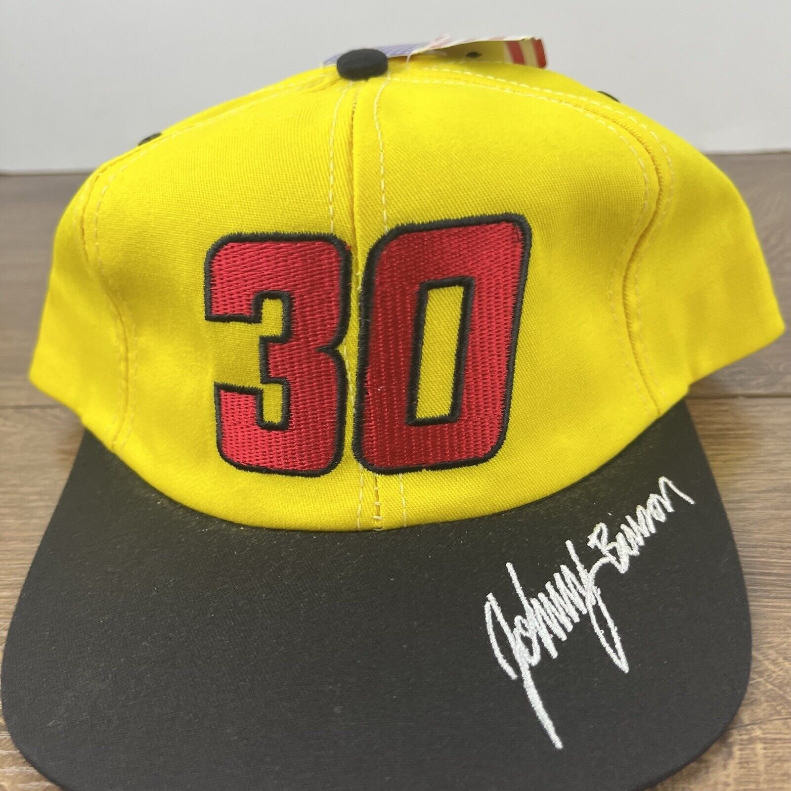 Other Johnny Benson 30 Hat Snapback Yellow Cap Adjustable Yellow A Size ONE SIZE - 7 Thumbnail