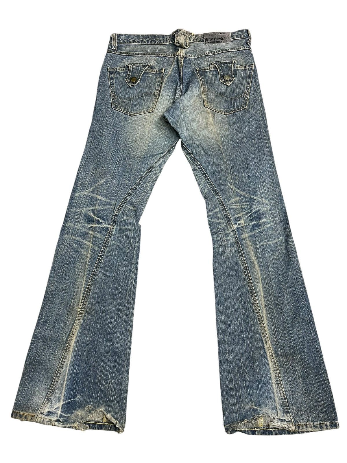 Lee Vintage Lee Riders Flare Jeans Streetwear Size US 33 - 2 Thumbnail