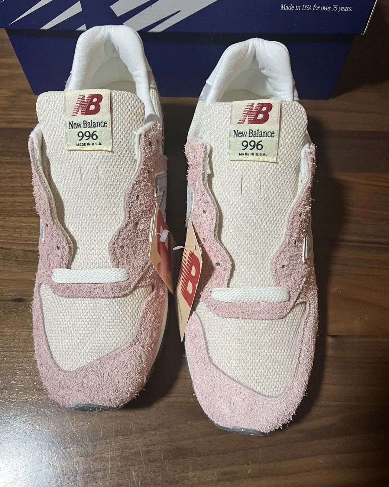 New Balance New Balance Made in USA 996 Pink Haze With Silver Size 11 Size US 11 / EU 44 - 4 Thumbnail