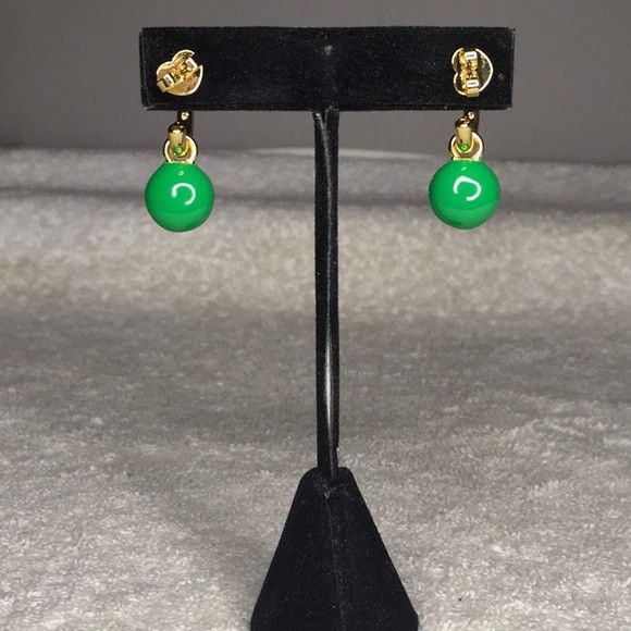 Kate Spade M&M's x Kate Spade New York Charm Huggie Earrings in Green Size ONE SIZE - 5 Thumbnail