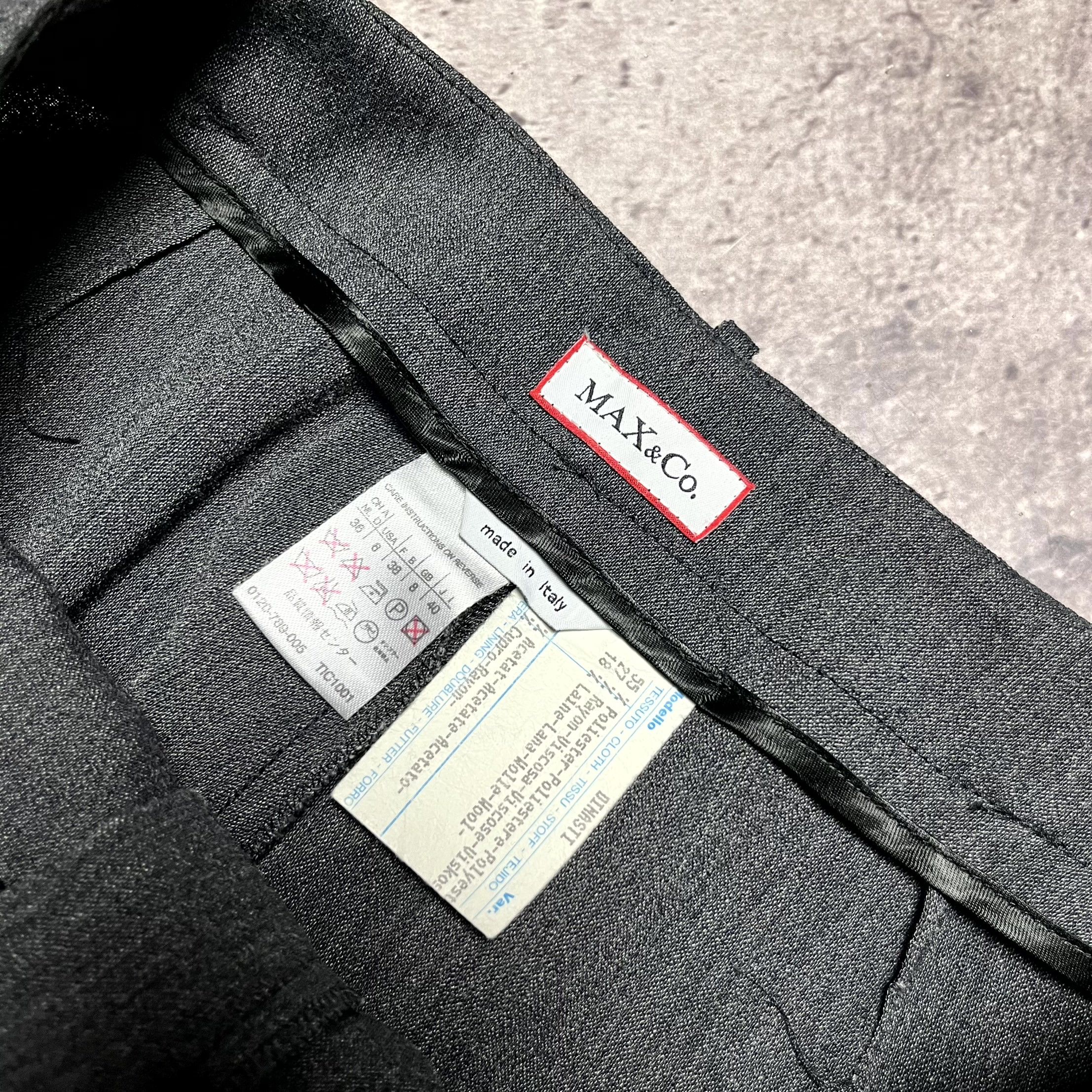 MAX&Co. Max Mara Gray Suit Blazer Pants Wool Blend IT38 US6 Size XS / US 0-2 / IT 36-38 - 17 Thumbnail