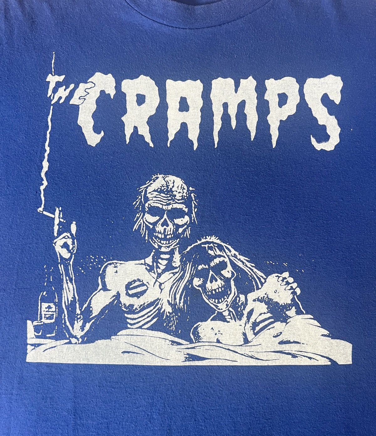 Band Tees Vintage 90s The Cramps Shirt (Navy) - Large Size US L / EU 52-54 / 3 - 3 Thumbnail