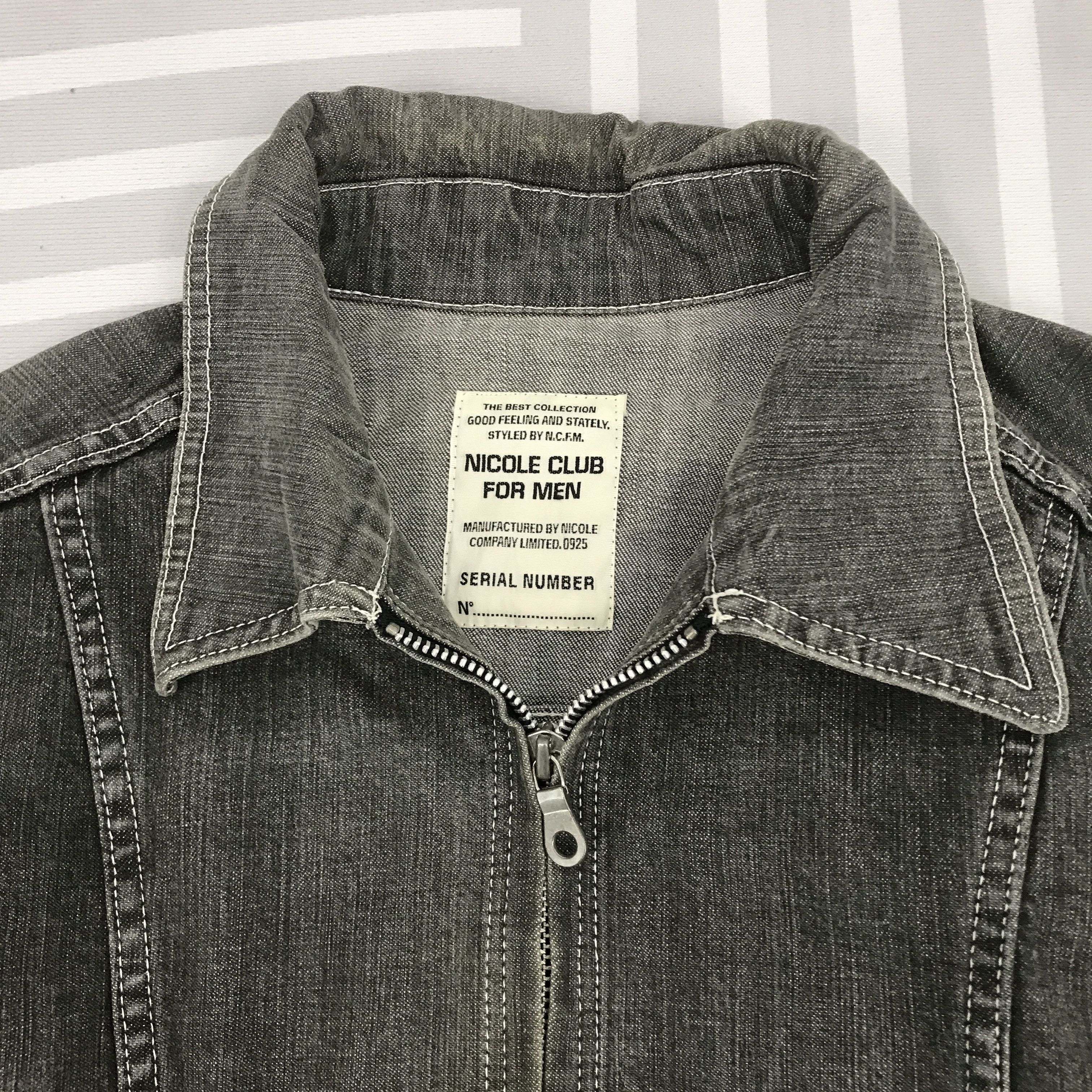 Japanese Brand × Nicole Club × Vintage Vintage Nicole club for Men zipper Jacket Size US S / EU 44-46 / 1 - 2 Thumbnail
