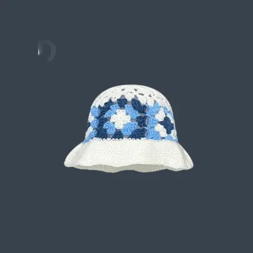 Japanese Brand Noriyo x Ryou Handmade Flower Crochet Bucket Hat Size ONE SIZE - 2 Thumbnail