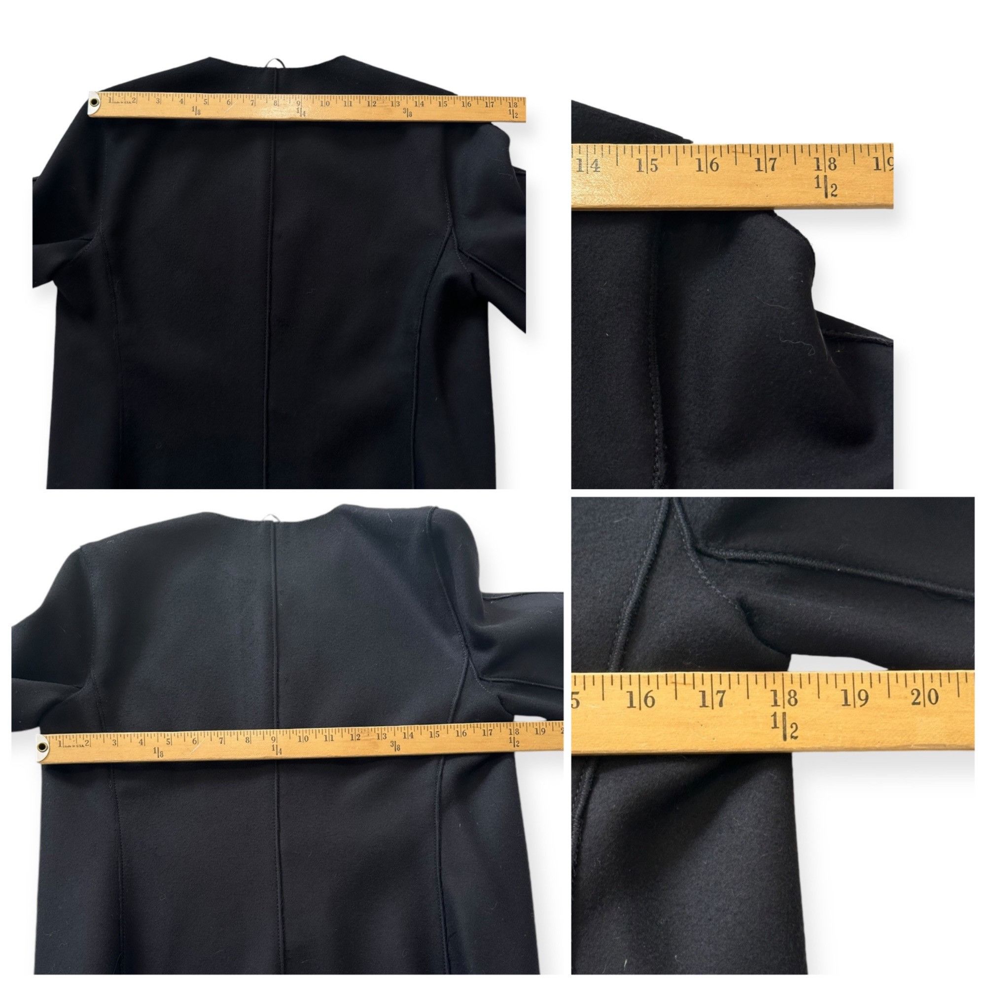 Prada Prada Archival F/W 2005 Runway Black Wool Collarless Jacket Size M / US 6-8 / IT 42-44 - 14 Thumbnail