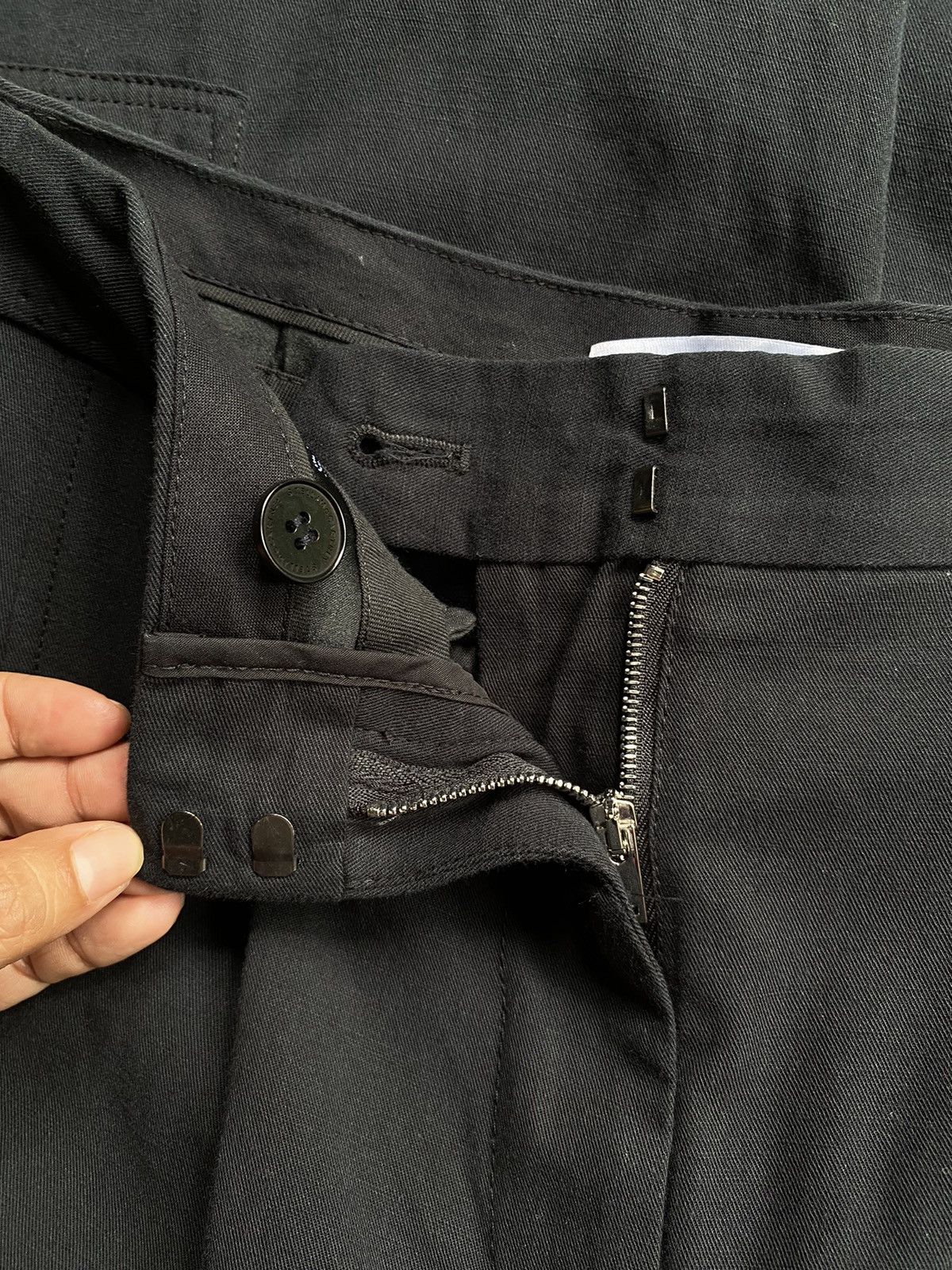 Stella McCartney STELLA/MCCARTNEY Black Cargo Pants with Zipper Pockets Size 29" - 10 Thumbnail