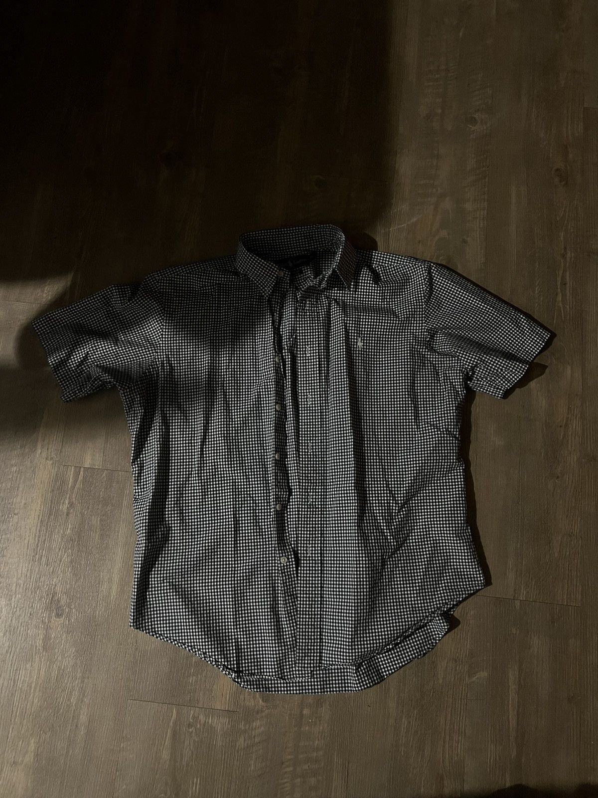 Polo Ralph Lauren Polo Ralph Lauren Men's Button Up Shirt Black White Checked Size US L / EU 52-54 / 3 - 1 Thumbnail