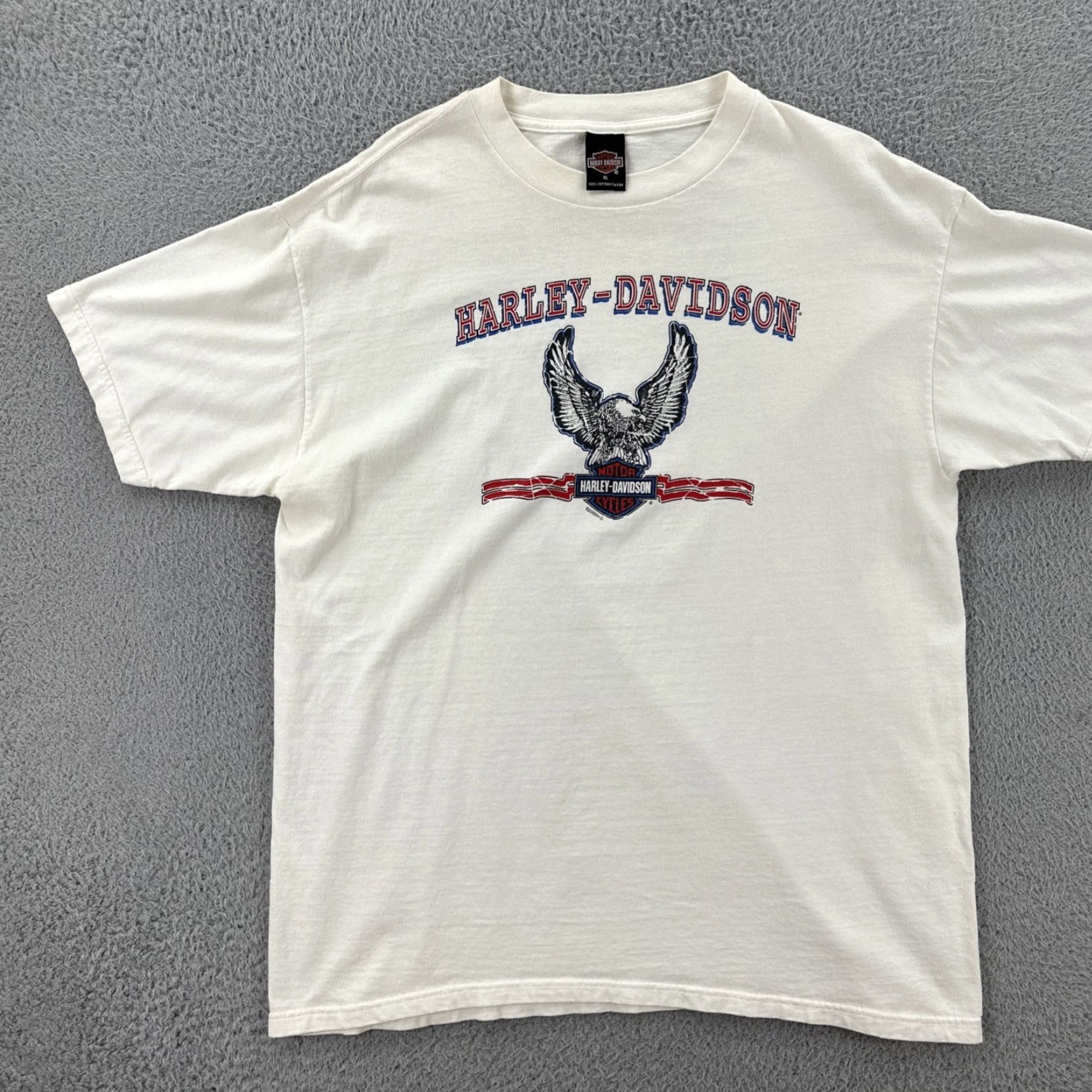 Harley Davidson VINTAGE Harley-Davidson Motorcycles Mens XL White T Shirt Chandler Arizona Y2K Size US XL / EU 56 / 4 - 3 Thumbnail