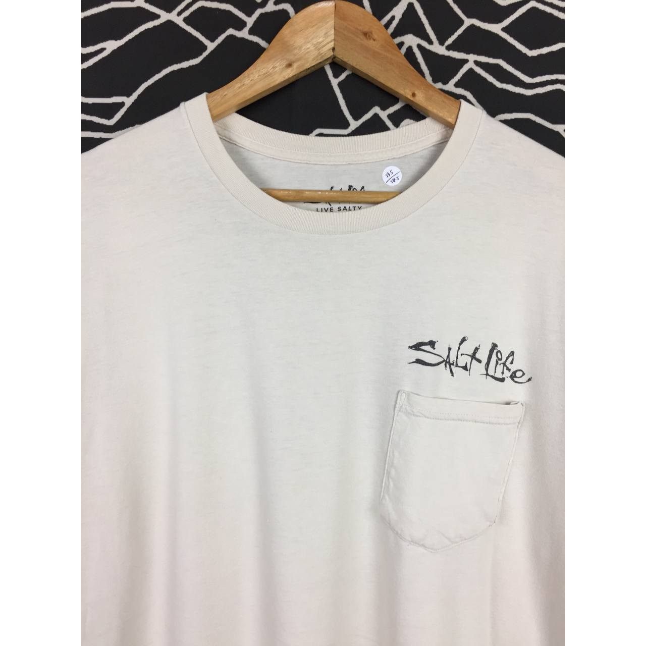 Vintage Salt life Live Salty Board Repair Surfwear Pocket Tee Size US XL / EU 56 / 4 - 6 Thumbnail