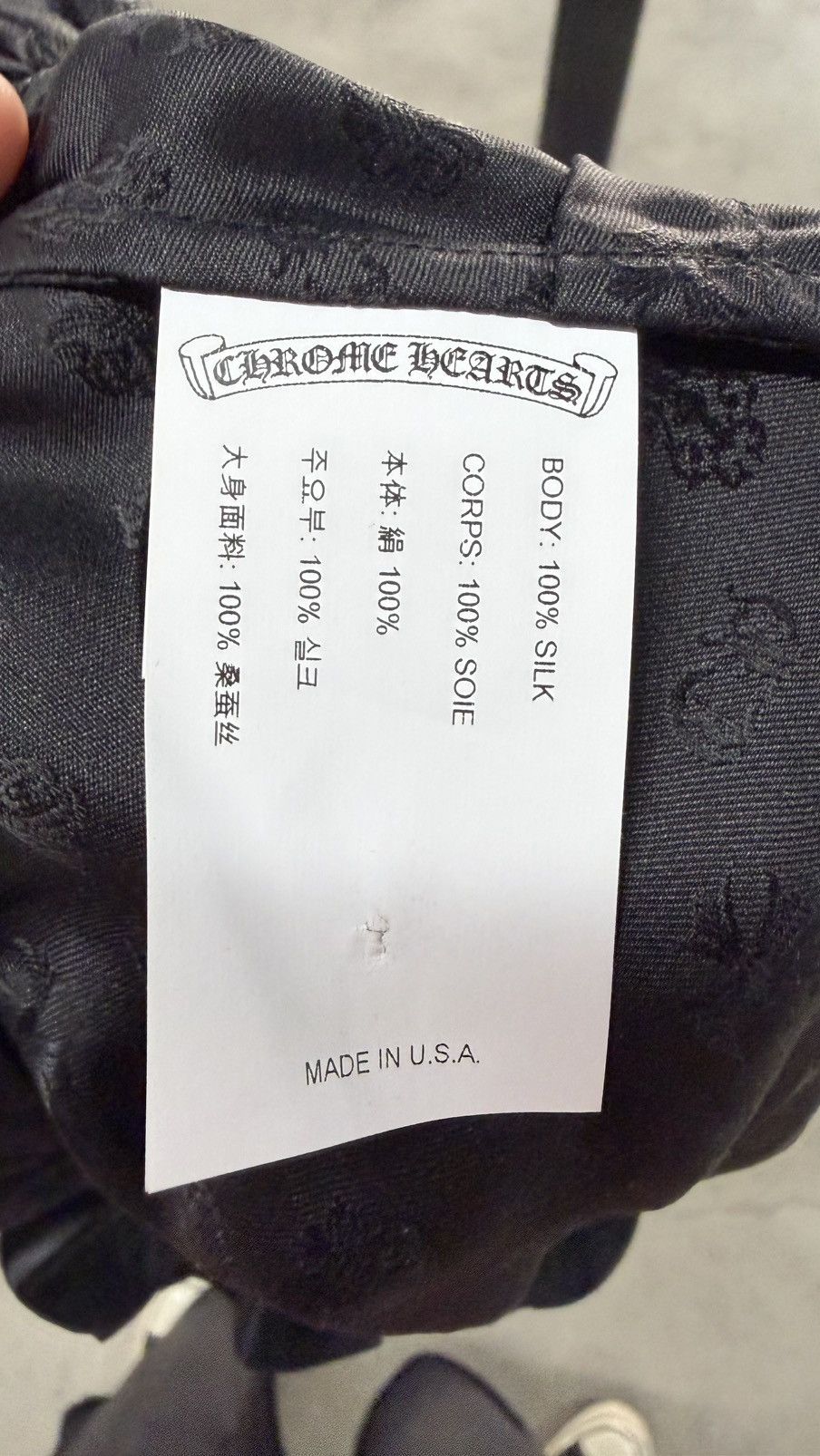 Chrome Hearts × Comme des Garcons Super Rare! Chrome Hearts Black Silk Shoulder Top Size S / US 4 / IT 40 - 6 Thumbnail