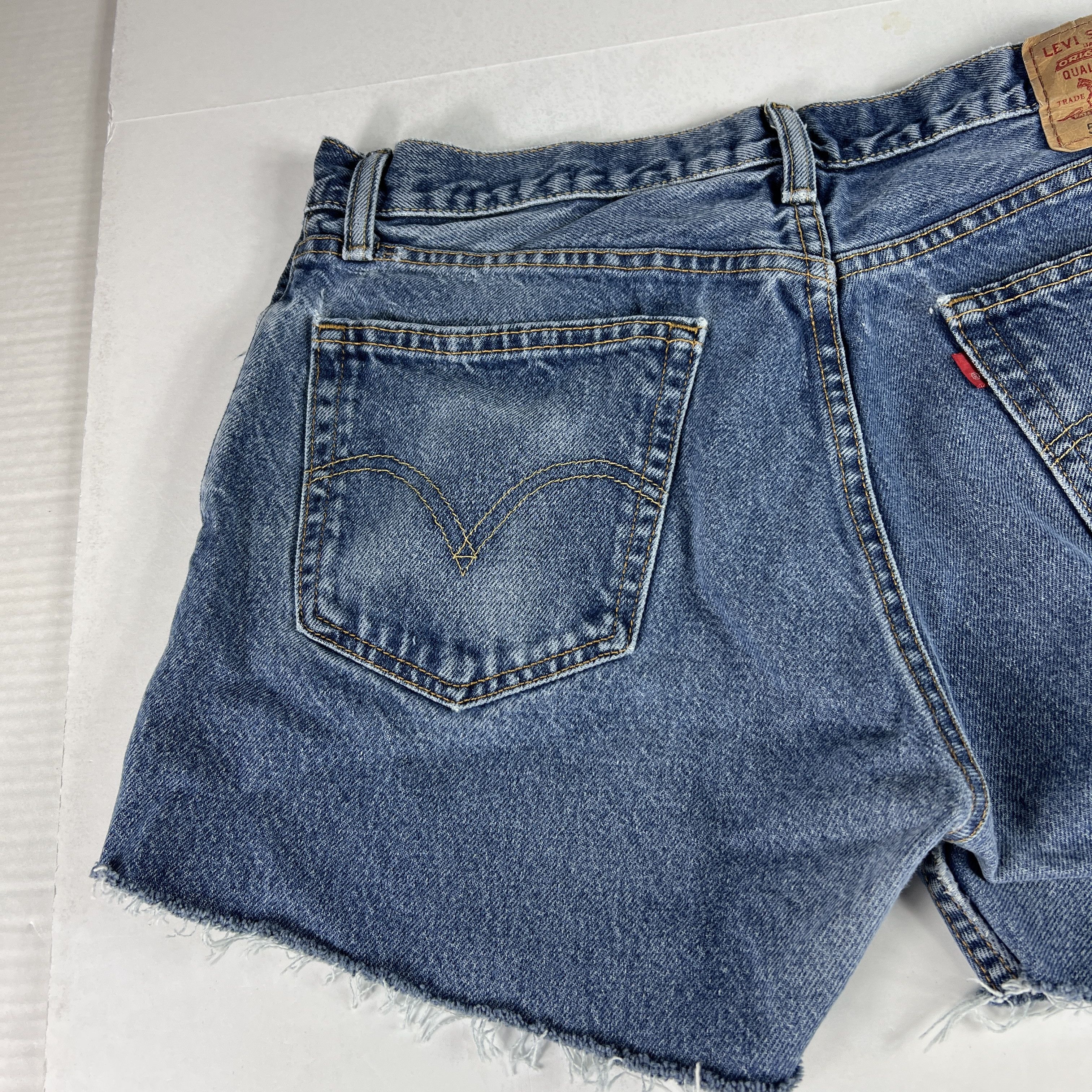 Levi's Levi's Jean Shorts 505 Faded Cut Off Cotton Denim Jorts Size US 34 / EU 50 - 8 Thumbnail