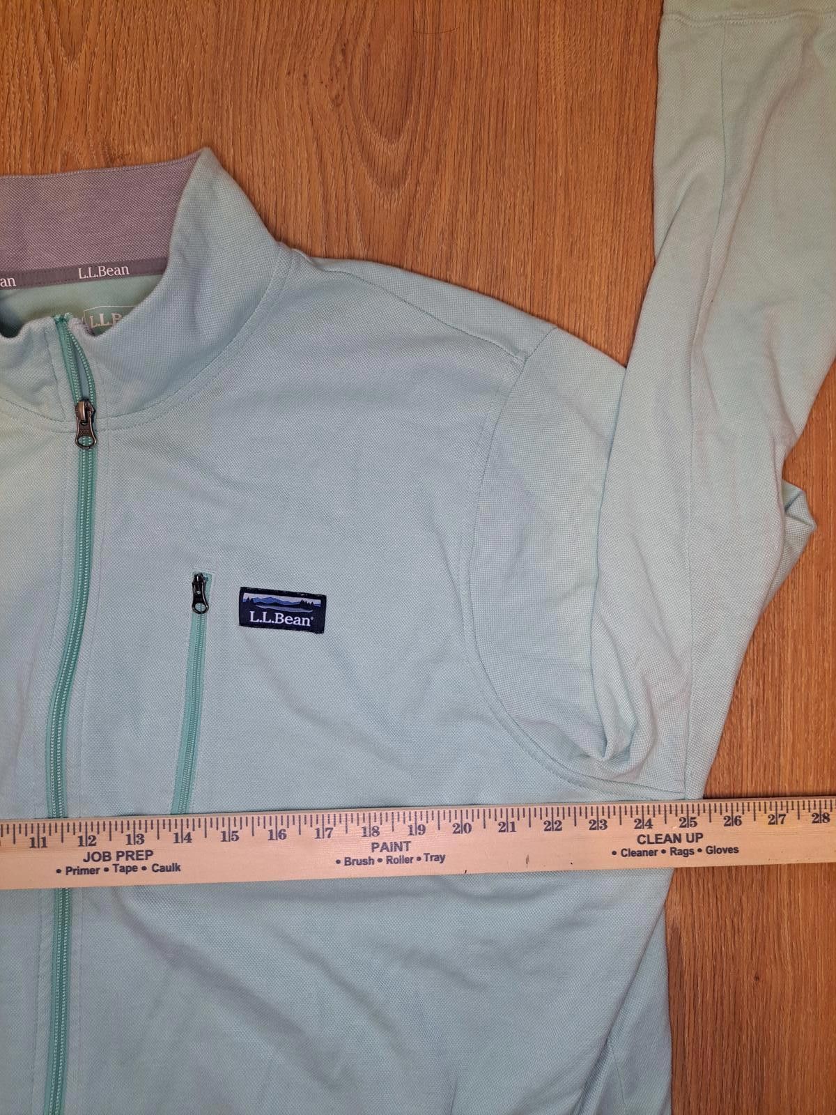 L.L. Bean LL Bean Jacket XXL Big & Tall Light Green Cotton Full Zip Size US XXL / EU 58 / 5 - 6 Thumbnail