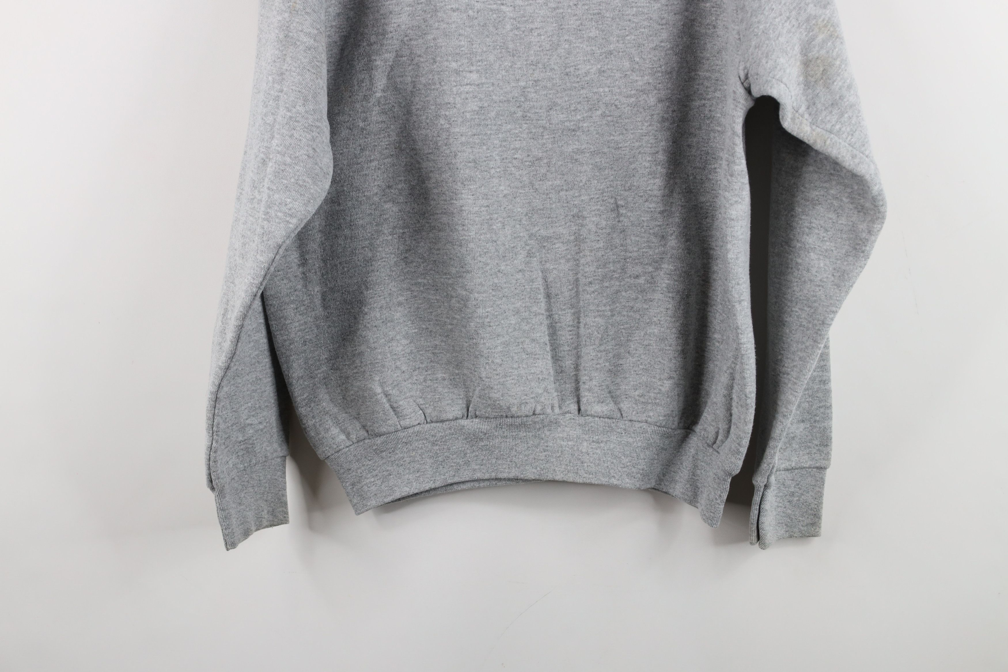 Vintage Vintage 90s Streetwear Crewneck Sweatshirt Heather Gray USA Size M / US 6-8 / IT 42-44 - 10 Thumbnail