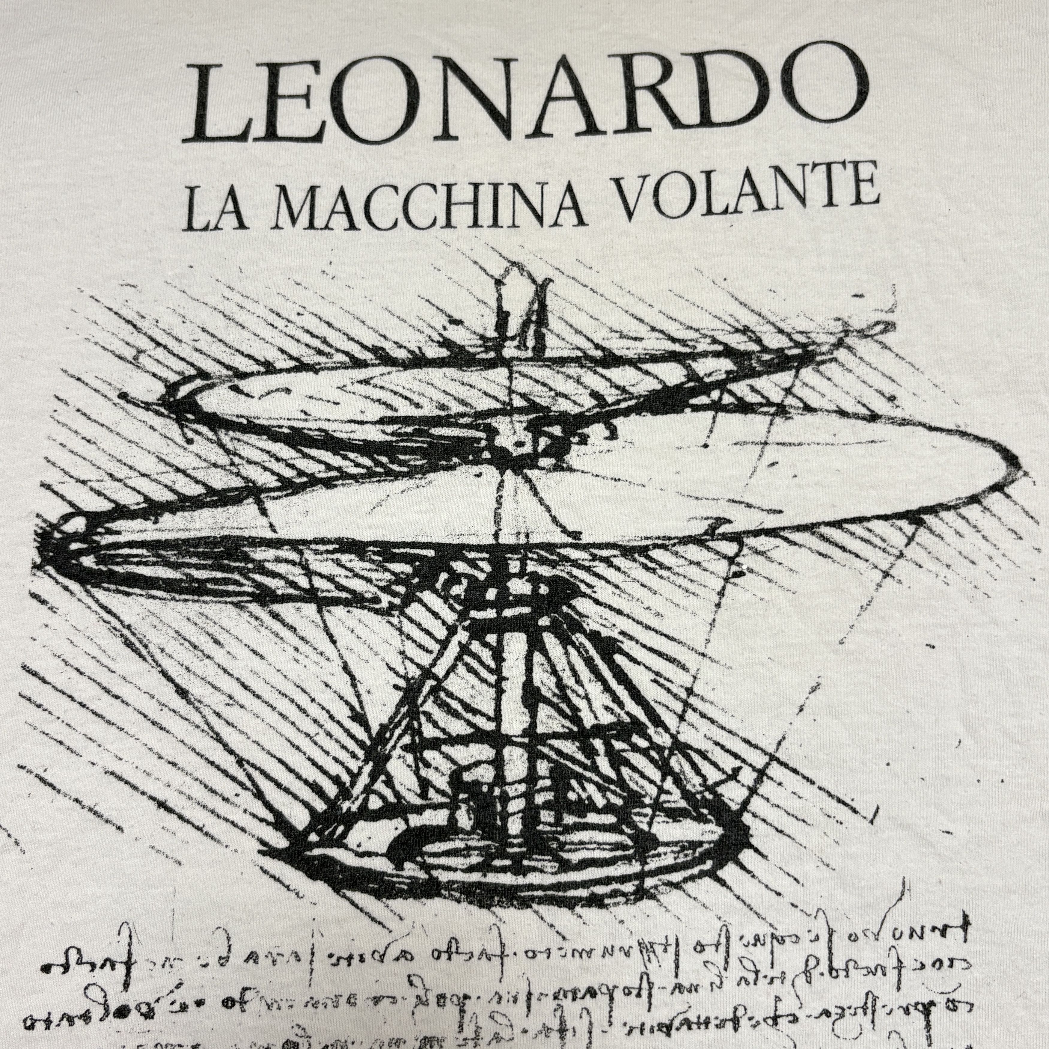 Vintage Vintage Leonardo Da Vinci T Shirt 90s Screen Stars Art Tee Size US XL / EU 56 / 4 - 5 Thumbnail