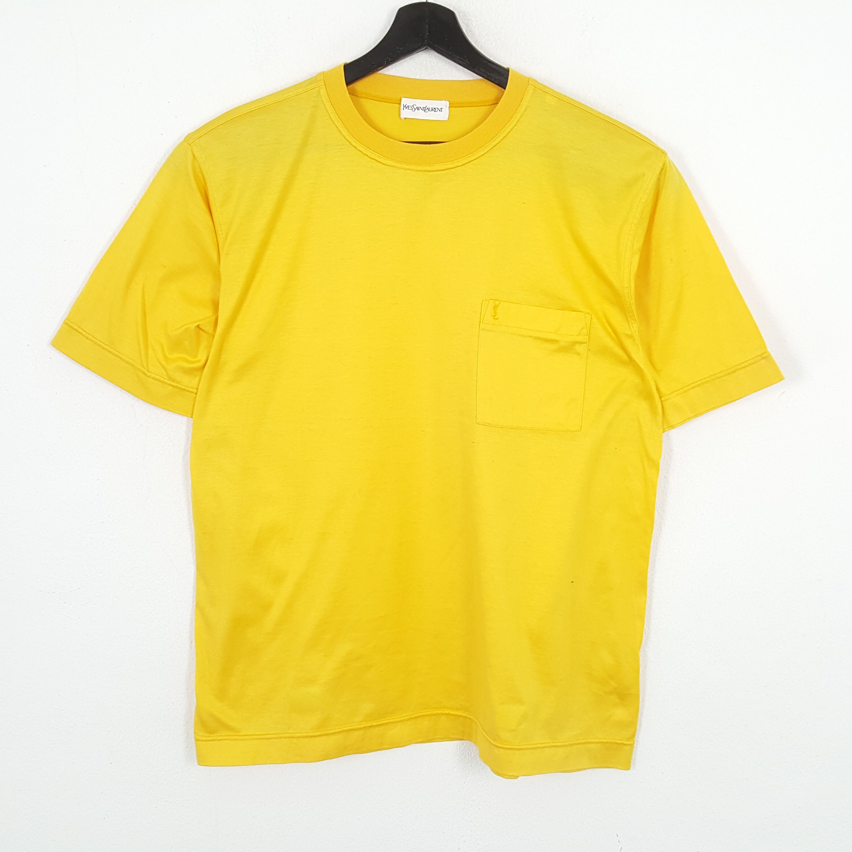 Vintage × Yves Saint Laurent YVES SAINT LAURENT Pocket Design Tshirt Size US L / EU 52-54 / 3 - 1 Thumbnail