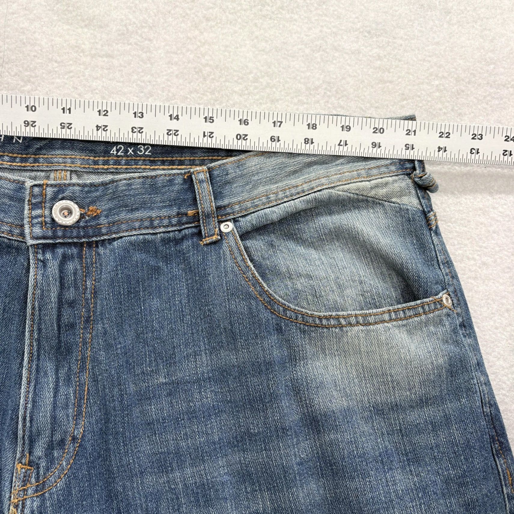 Sean John Sean John Jeans Mens 42x32 Blue Hamilton Relaxed Tapered Denim Hip Hop Y2K Skate Jeans Size US 42 / EU 58 - 7 Thumbnail