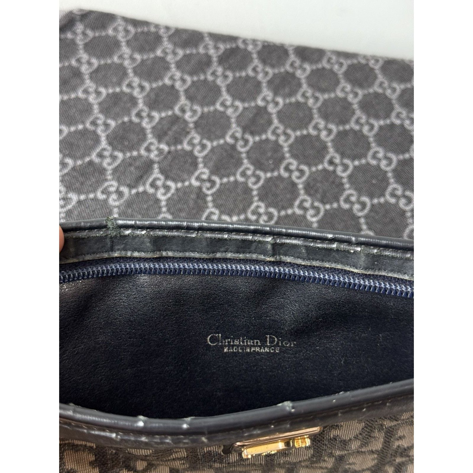 Dior 💥Rare! Vintage Dior Hand Bag Monogram Y2K Archive Size ONE SIZE - 8 Thumbnail