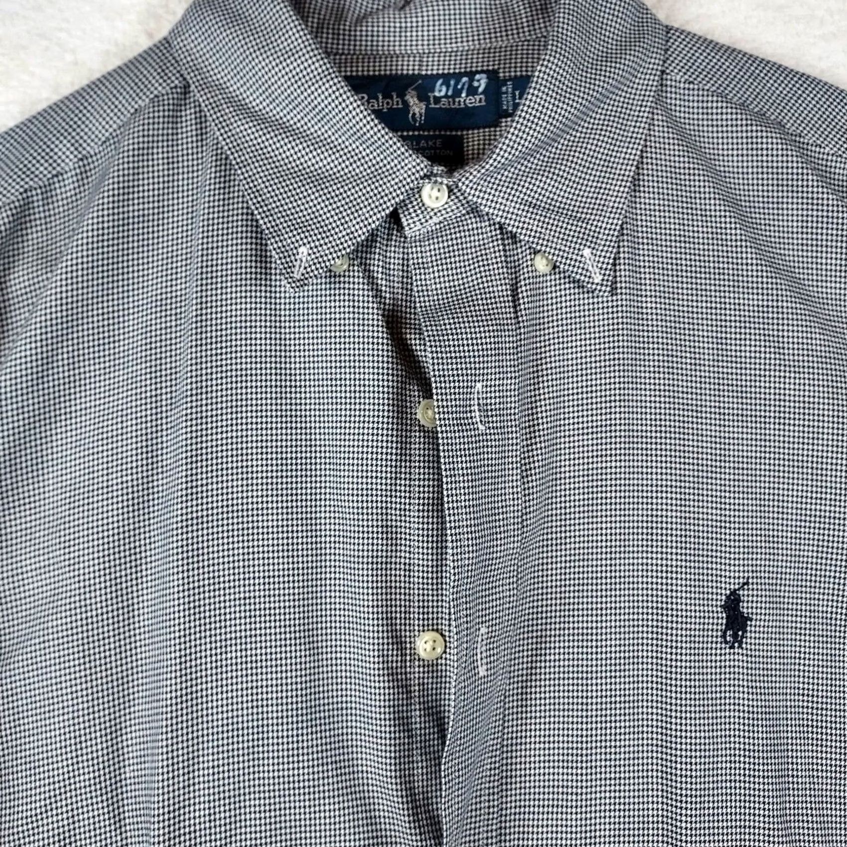 Ralph Lauren Ralph Lauren Blake 100% Cotton L Button-Up Shirt, Blue, Check, Long Sleeve, Collared, Button-Down, Casual, Men’s, Regular Fit Size US L / EU 52-54 / 3 - 3 Thumbnail