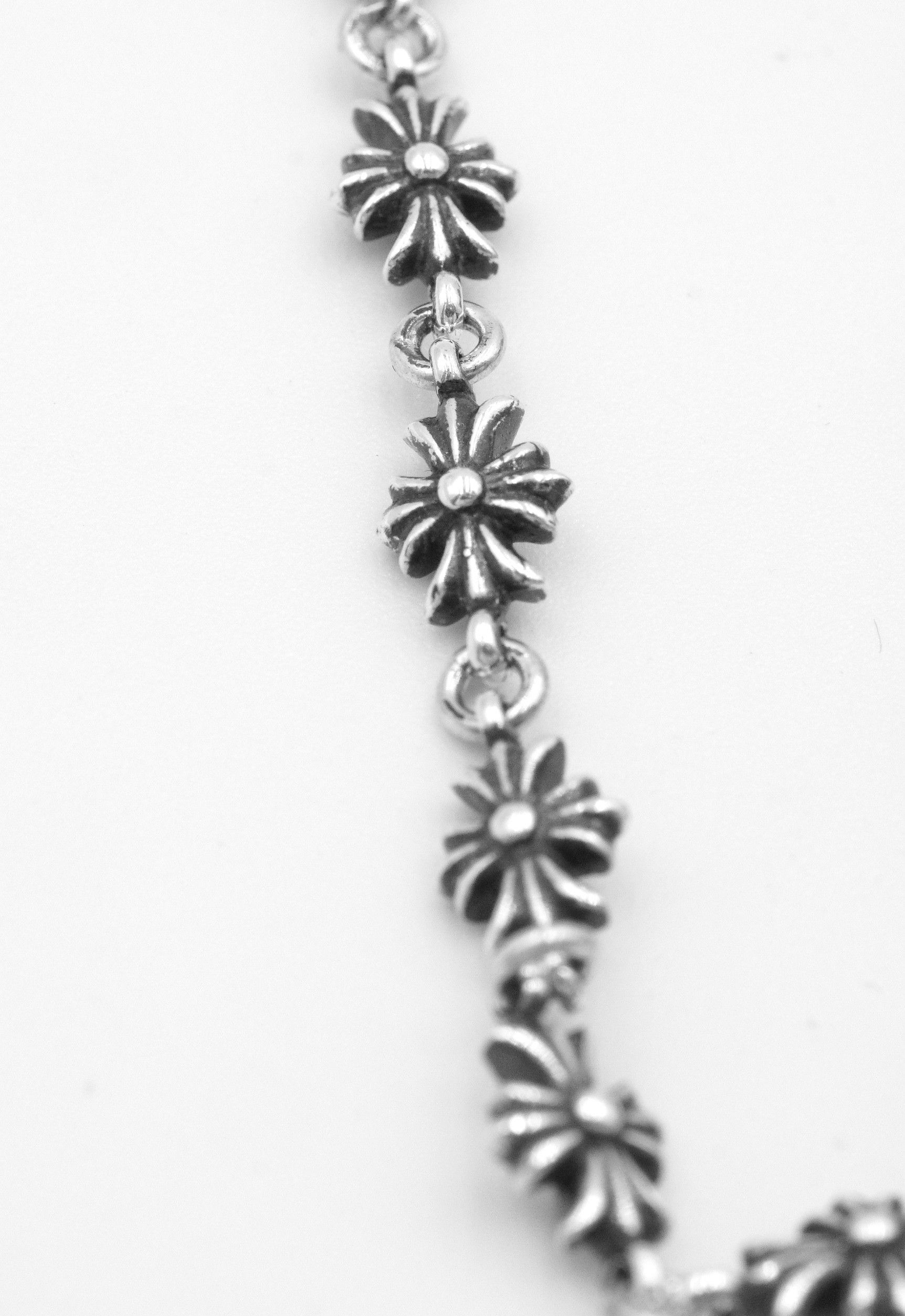 Chrome Hearts Chrome Hearts 925 Silver Tiny E Bracelet - 11L Size ONE SIZE - 4 Thumbnail