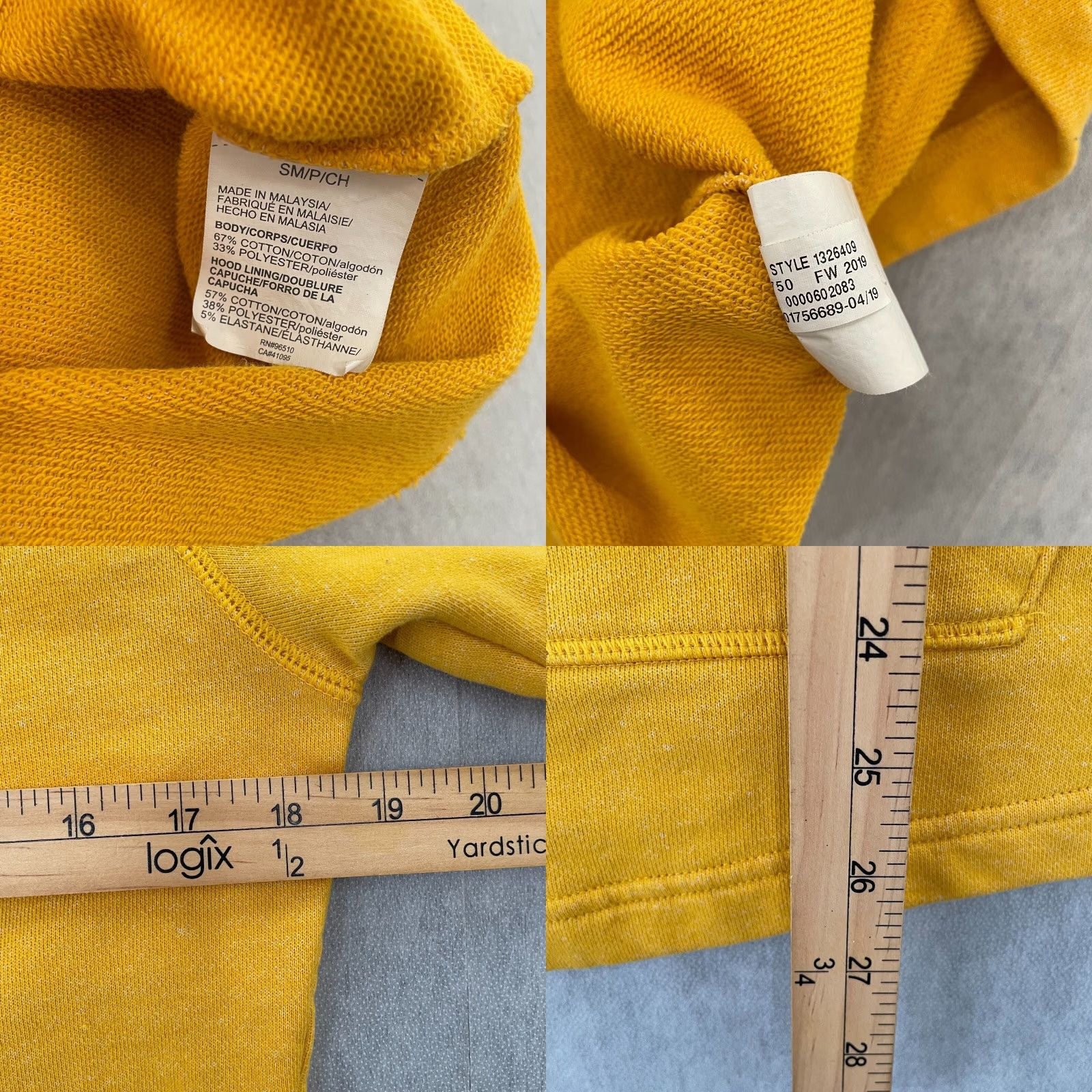 Under Armour Under Armour Project Rock Hoodie Adult Small Yellow Short Sleeve Mens S Pullover Hooded Gym & Training Sweatshirt 90s/Workout Logo Size US S / EU 44-46 / 1 - 8 Thumbnail