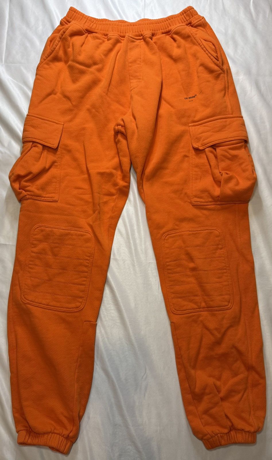Off-White 2013 Off-White Logo NEW Cargo Cuffed Jogger Sweatpant Medium Size US 32 / EU 48 - 1 Thumbnail