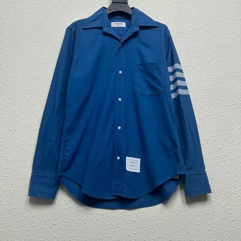 Thom Browne Thom Browne Cowboy striped shirt Size US S / EU 44-46 / 1 - 1 Thumbnail