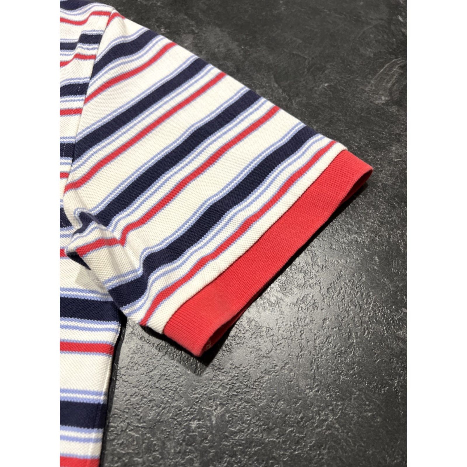 Brooks Brothers Brooks Brothers 1818 Performance Polo Shirt L Multicolor Stripe Cotton Short Sleeve Knit Regular Men Mens Polo Size US L / EU 52-54 / 3 - 3 Thumbnail
