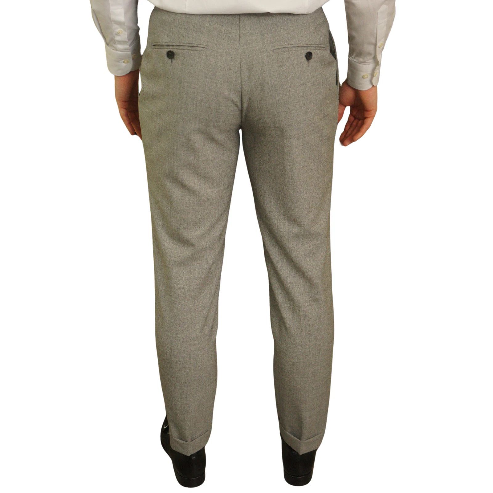 Suitsupply Men Suitsupply Suit Lazio Single Breasted Grey Wool US38 Size 38R - 8 Thumbnail