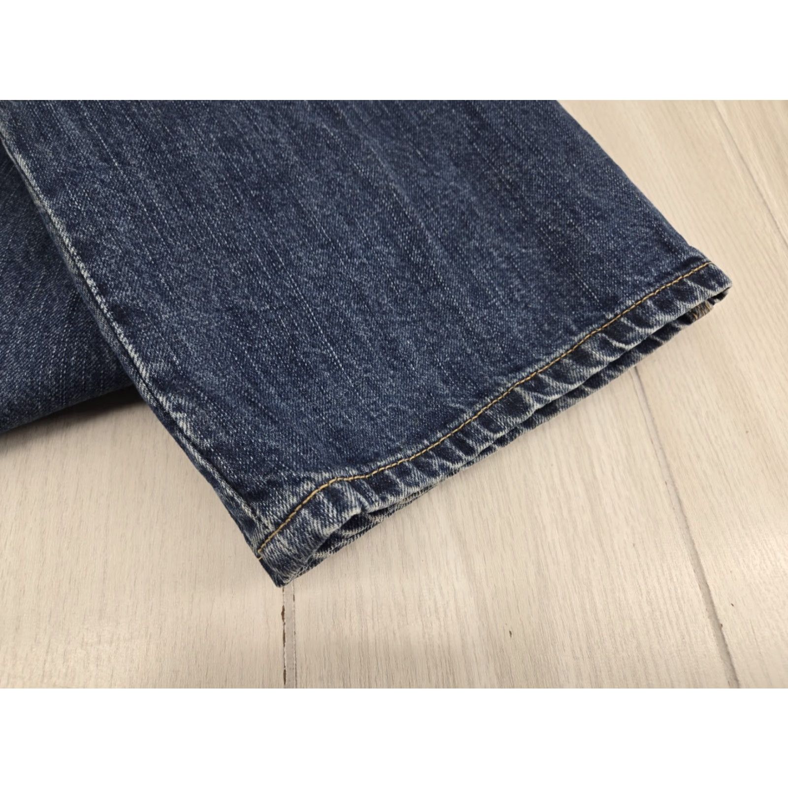 Carhartt Carhartt Jeans 101019 960 Loose Fit Straight Leg Mens Denim Work Jeans 33x34 Blue Regular 34 Inseam Mens Denim Jeans Tight Hole Size US 33 - 6 Thumbnail