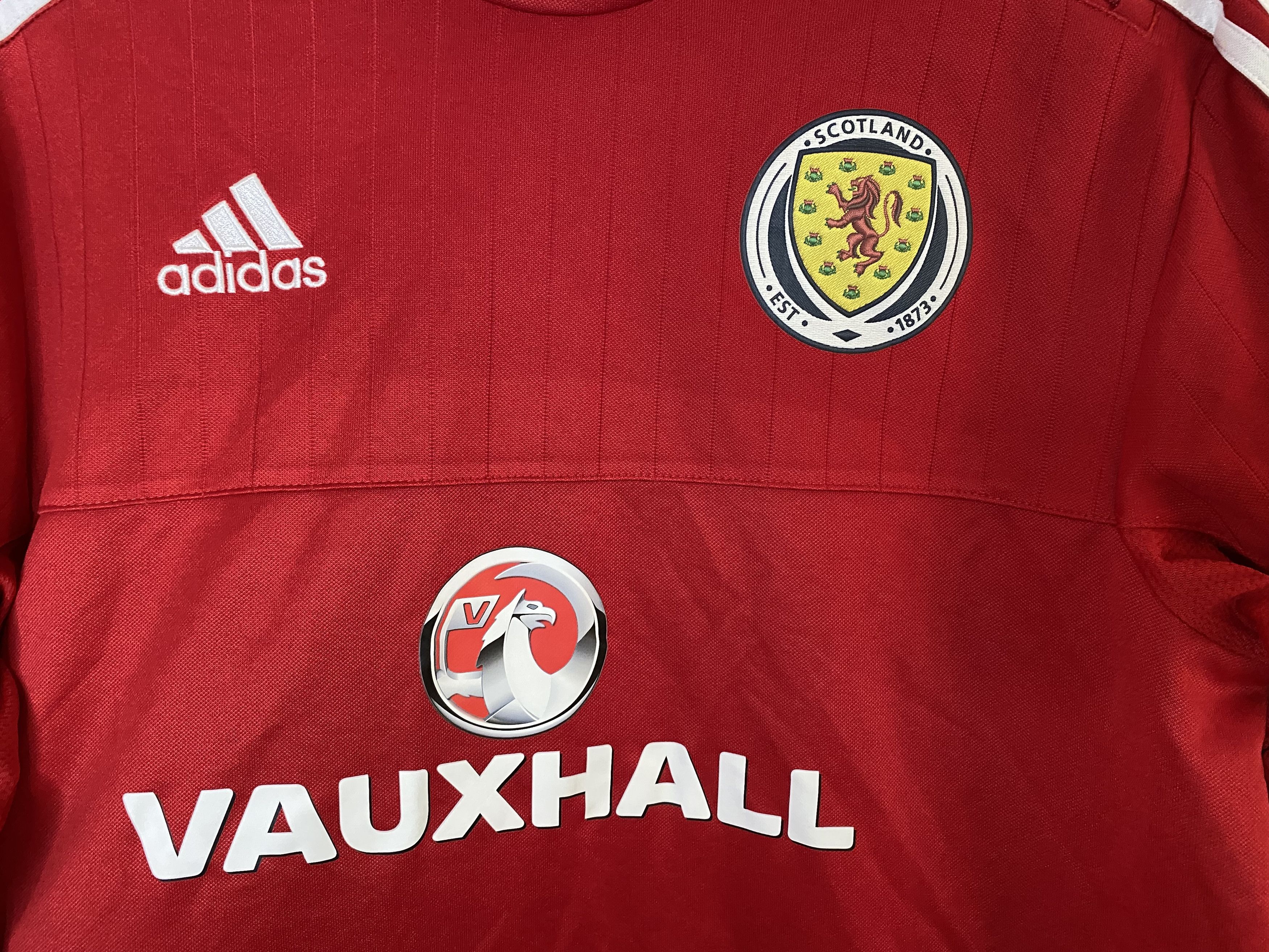 Adidas SCOTLAND 2014 2015 TRAINING FOOTBALL SHIRT SOCCER JERSEY Size US M / EU 48-50 / 2 - 3 Thumbnail