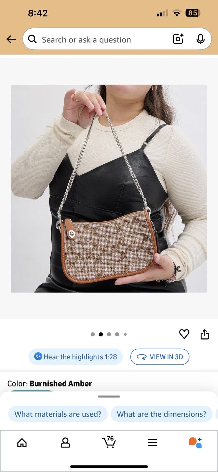 Coach Coach crystal brown swinger new 5 star seller authentic Size ONE SIZE - 5 Thumbnail