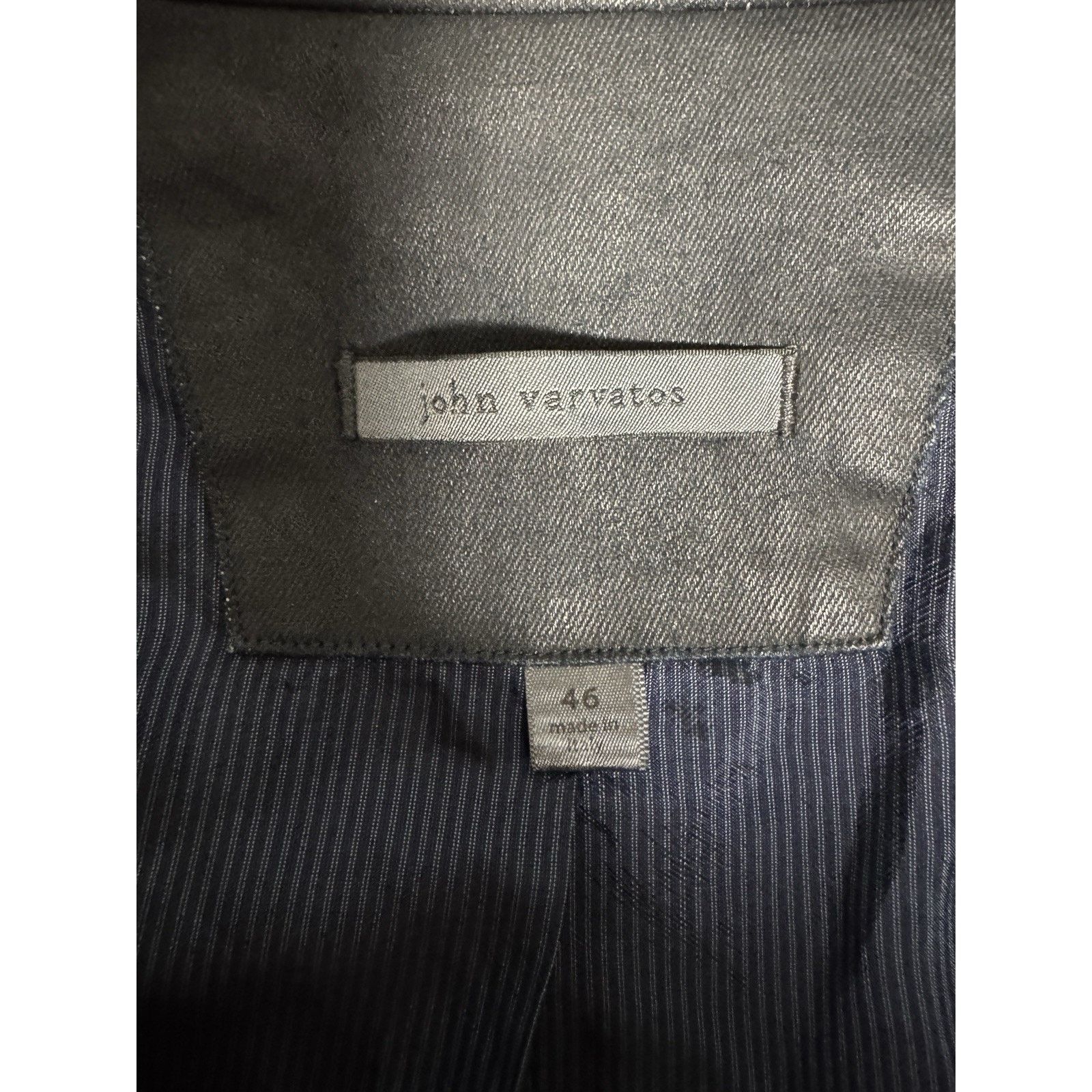 John Varvatos John Varvatos BRIA Blue Waxed Lightweight Moto Jacket Size US S / EU 44-46 / 1 - 16 Thumbnail