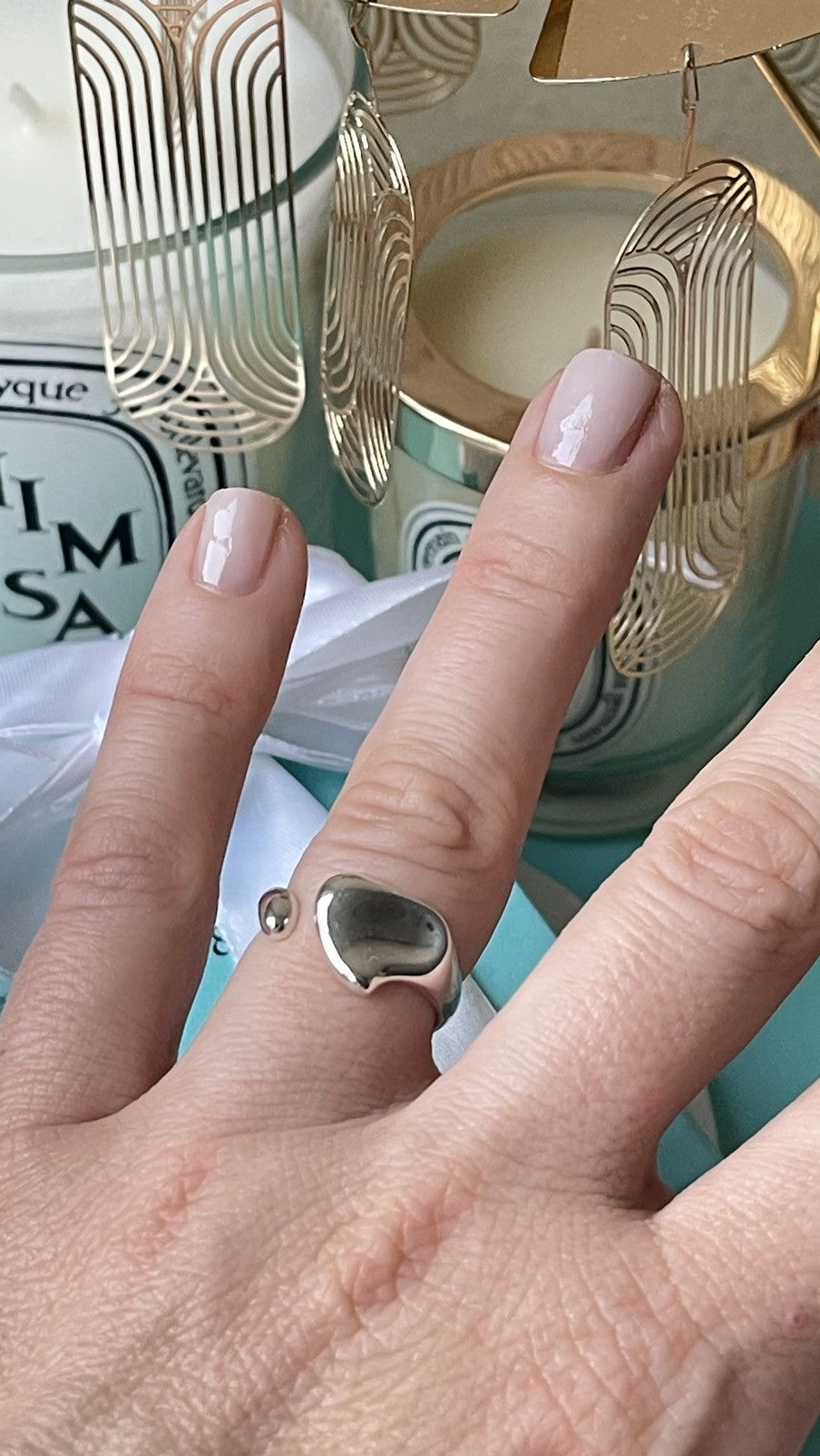 Tiffany & Co. Tiffany & Co. Peretti Full Heart Ring Silver size 5 NEW $485 Size ONE SIZE - 3 Thumbnail