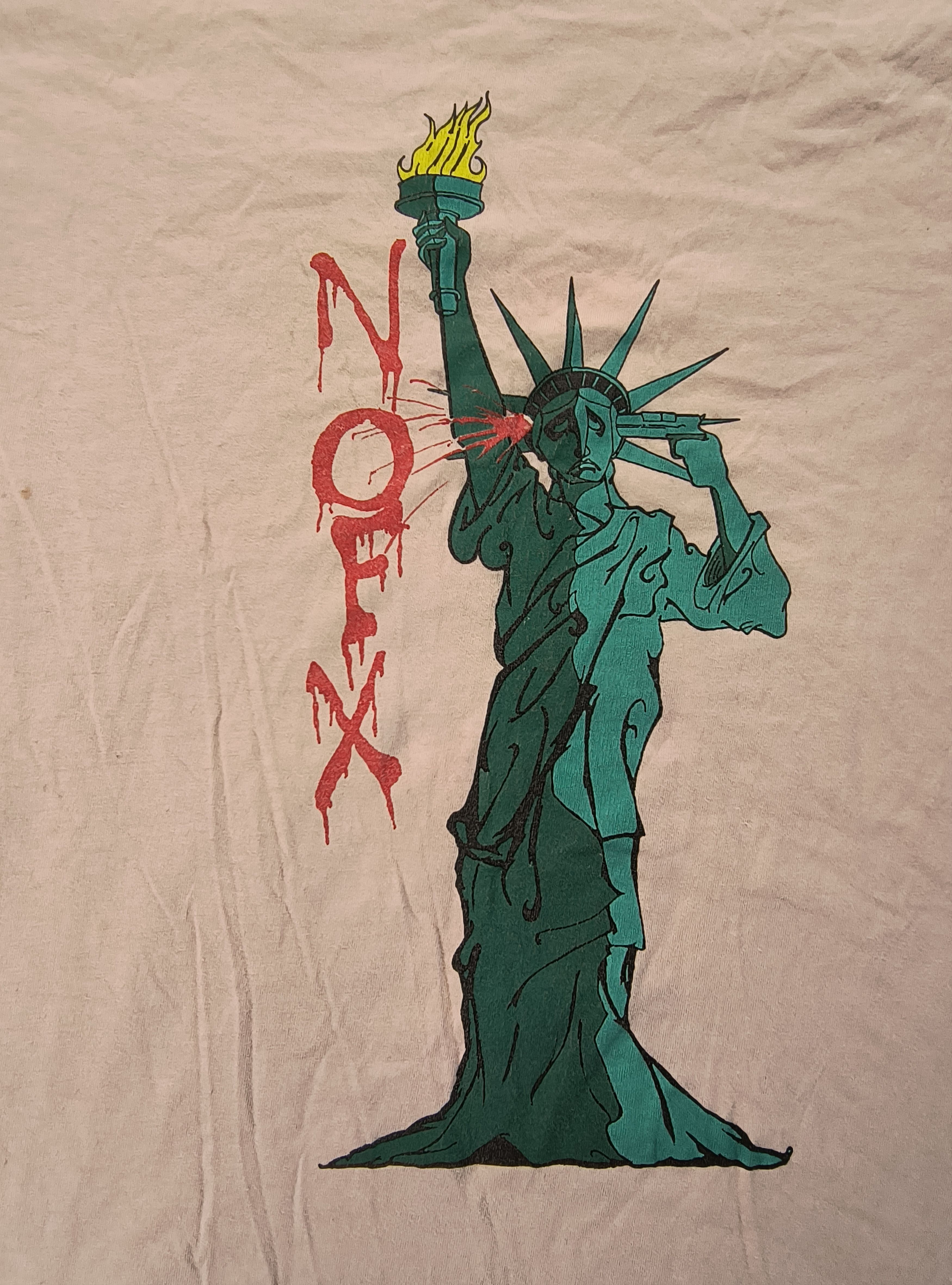 Band Tees Vintage Y2K NOFX rock against Bush tour 2004 Size US M / EU 48-50 / 2 - 1 Thumbnail