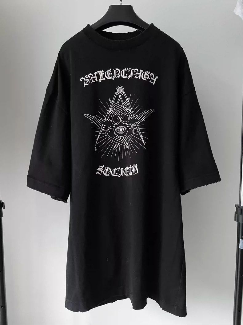 Balenciaga Balenciaga Destroy the old devil's eye short sleeves Size US S / EU 44-46 / 1 - 1 Thumbnail