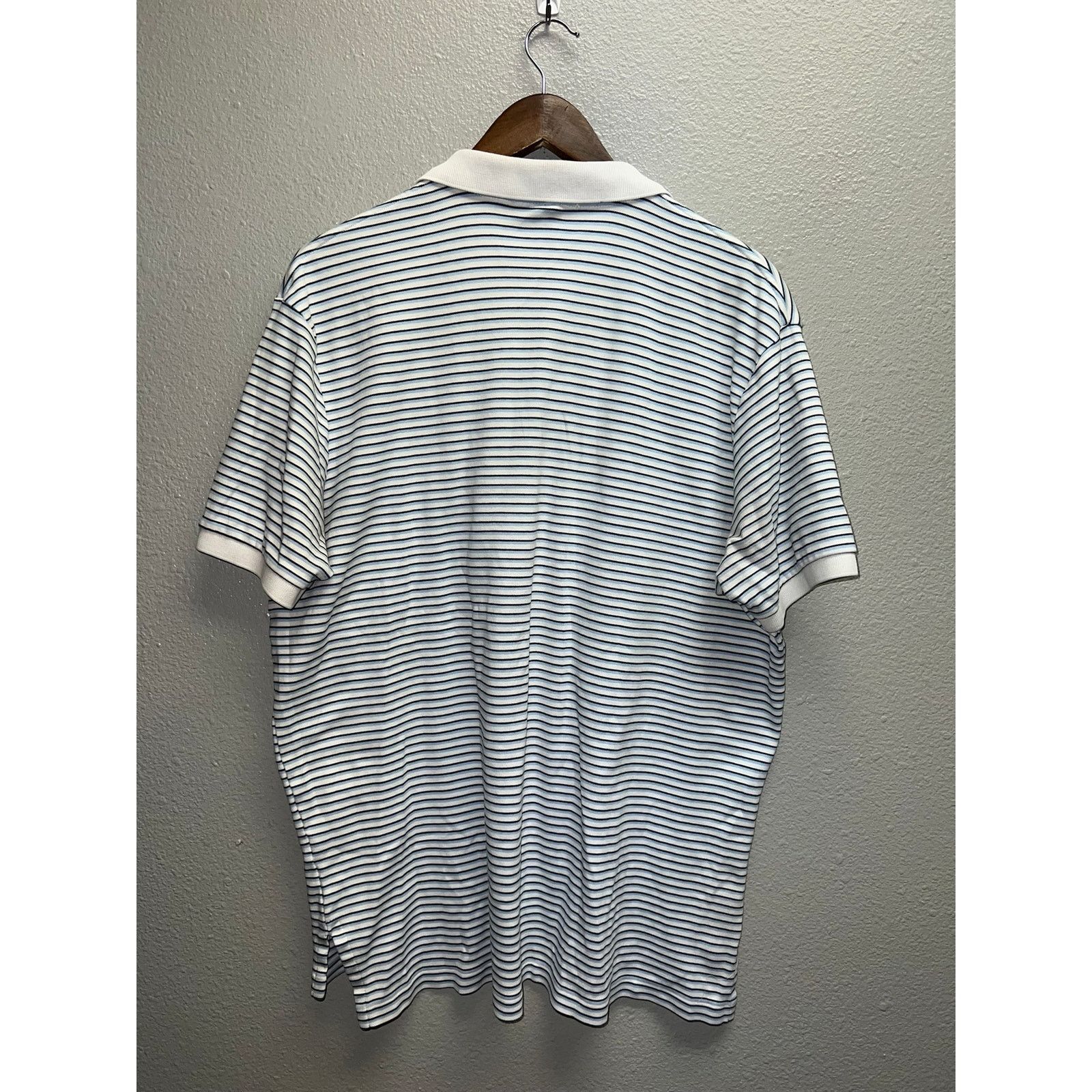 Polo Ralph Lauren Vintage Polo Ralph Lauren Striped Polo Shirt White Pony XL Size US XL / EU 56 / 4 - 7 Thumbnail