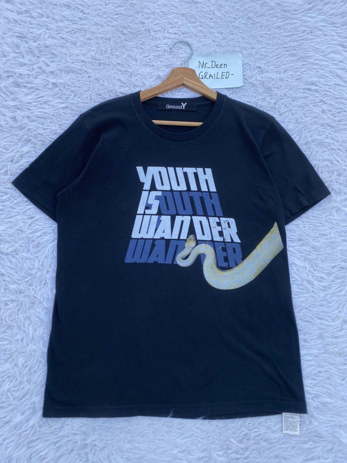 Yohji Yamamoto Rare Yohji Yamamoto Ground Y Snake Tshirt Size US M / EU 48-50 / 2 - 2 Thumbnail
