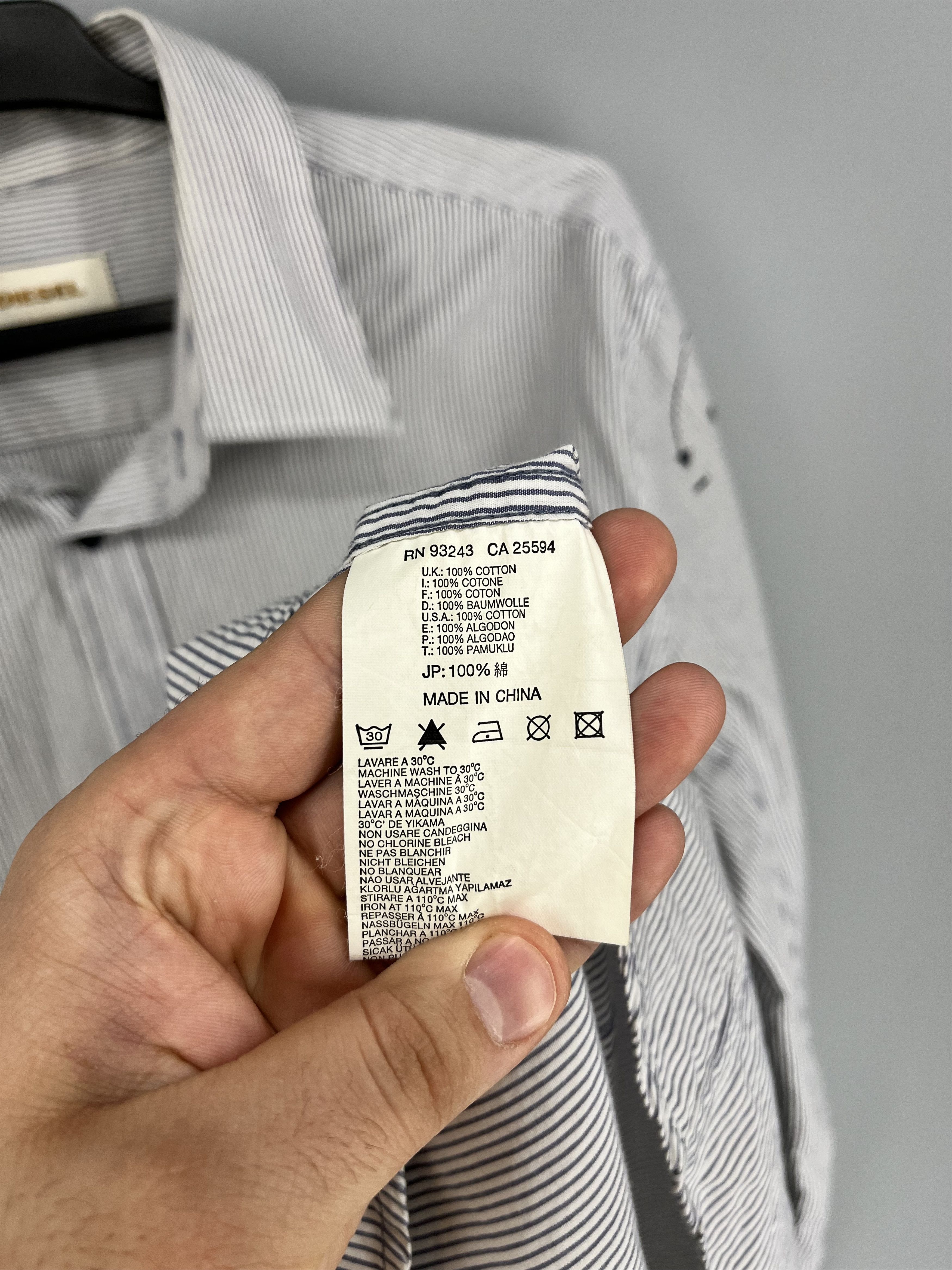 Diesel RARE Diesel DEPT. LIQUID SPACE Striped Button UpShirt SZ XXL Size US XXL / EU 58 / 5 - 10 Thumbnail