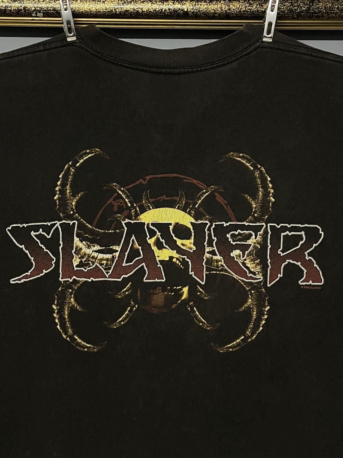 Band Tees Vintag 2000 Original Slayer Sunfaded Diabolus In Musica Tee Size US L / EU 52-54 / 3 - 11 Thumbnail
