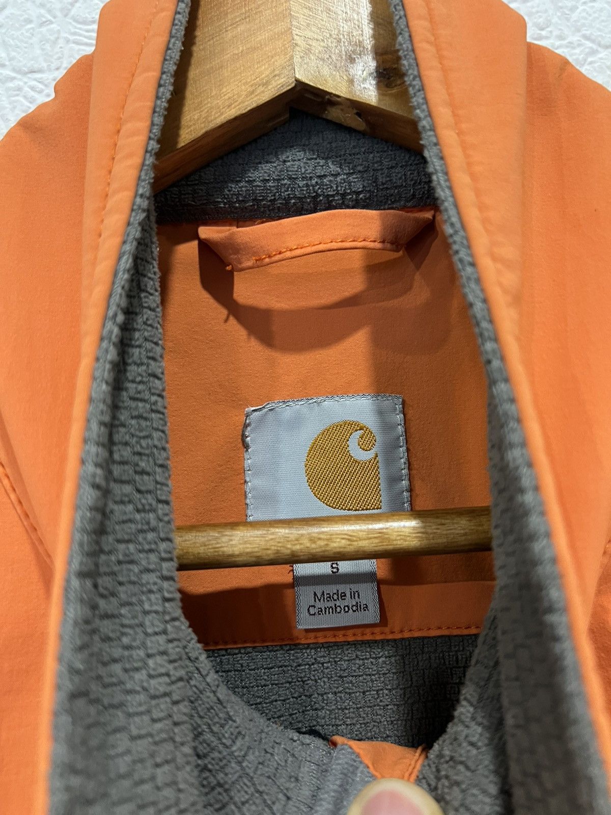 Carhartt Carhartt Vintage Orange Nylon Jacket Mens Size US S / EU 44-46 / 1 - 4 Thumbnail