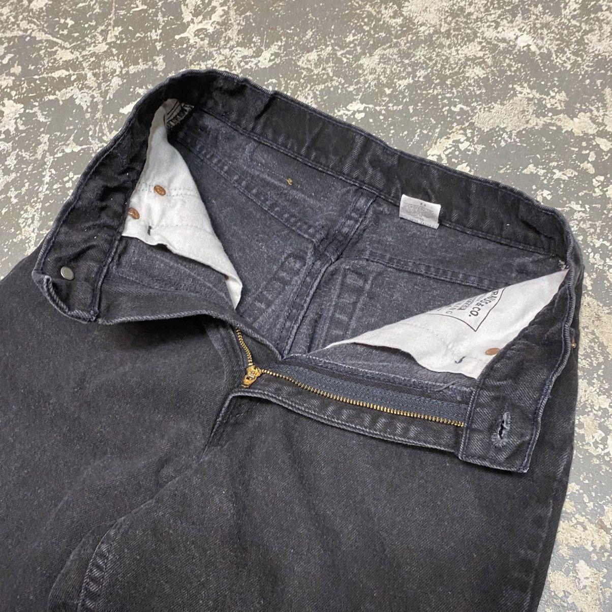 Levi's Vintage Levis 512 Black Slim Taper Denim Jeans 90s Size US 26 / EU 42 - 7 Thumbnail