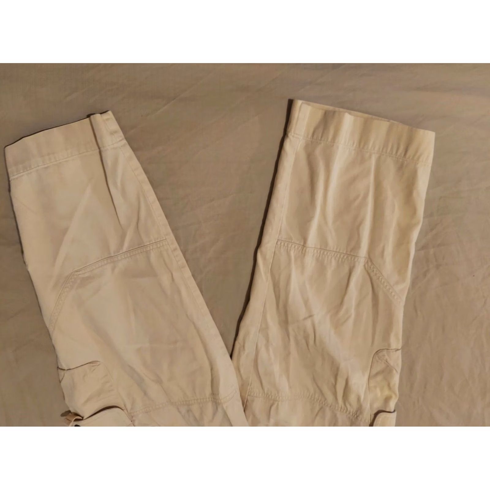 Vintage Womens Polo Ralph Lauren Cargo Pants 10 Cotton Khaki Slack Chino Capri Size 32" / US 10 / IT 46 - 5 Thumbnail